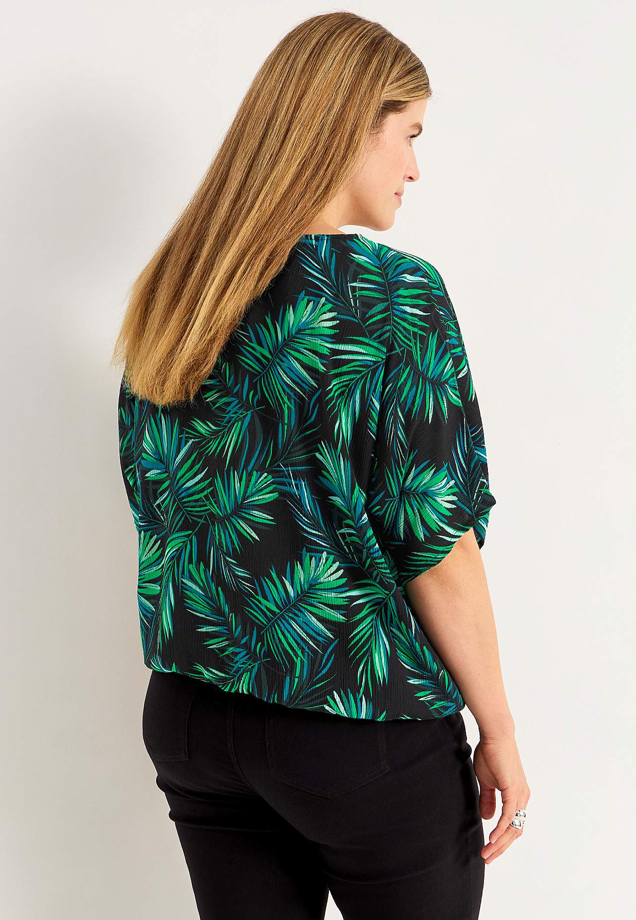 Bluse i viskosecrepe Sanna