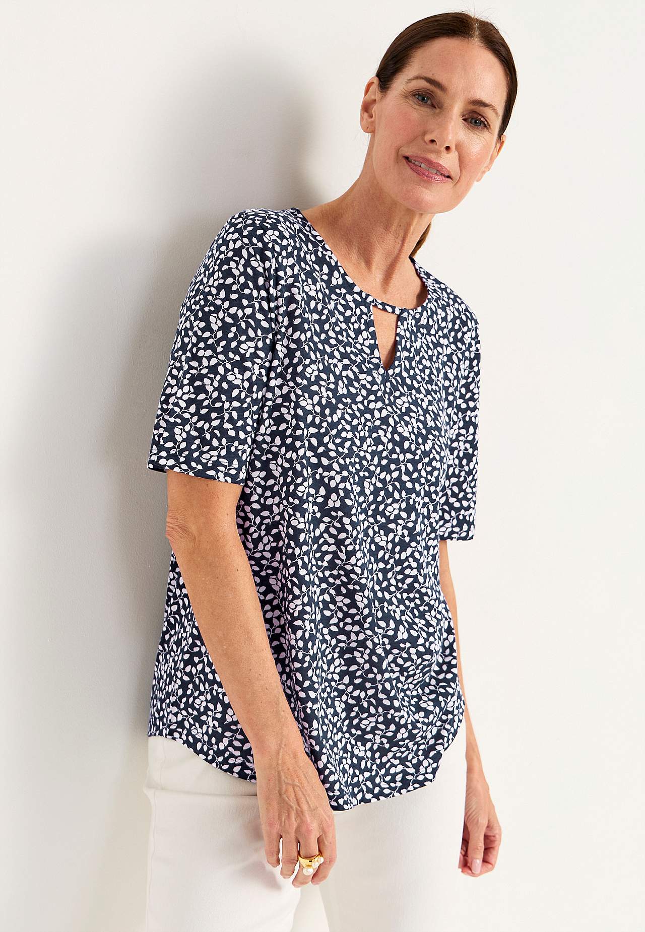 Kortærmet jerseytop