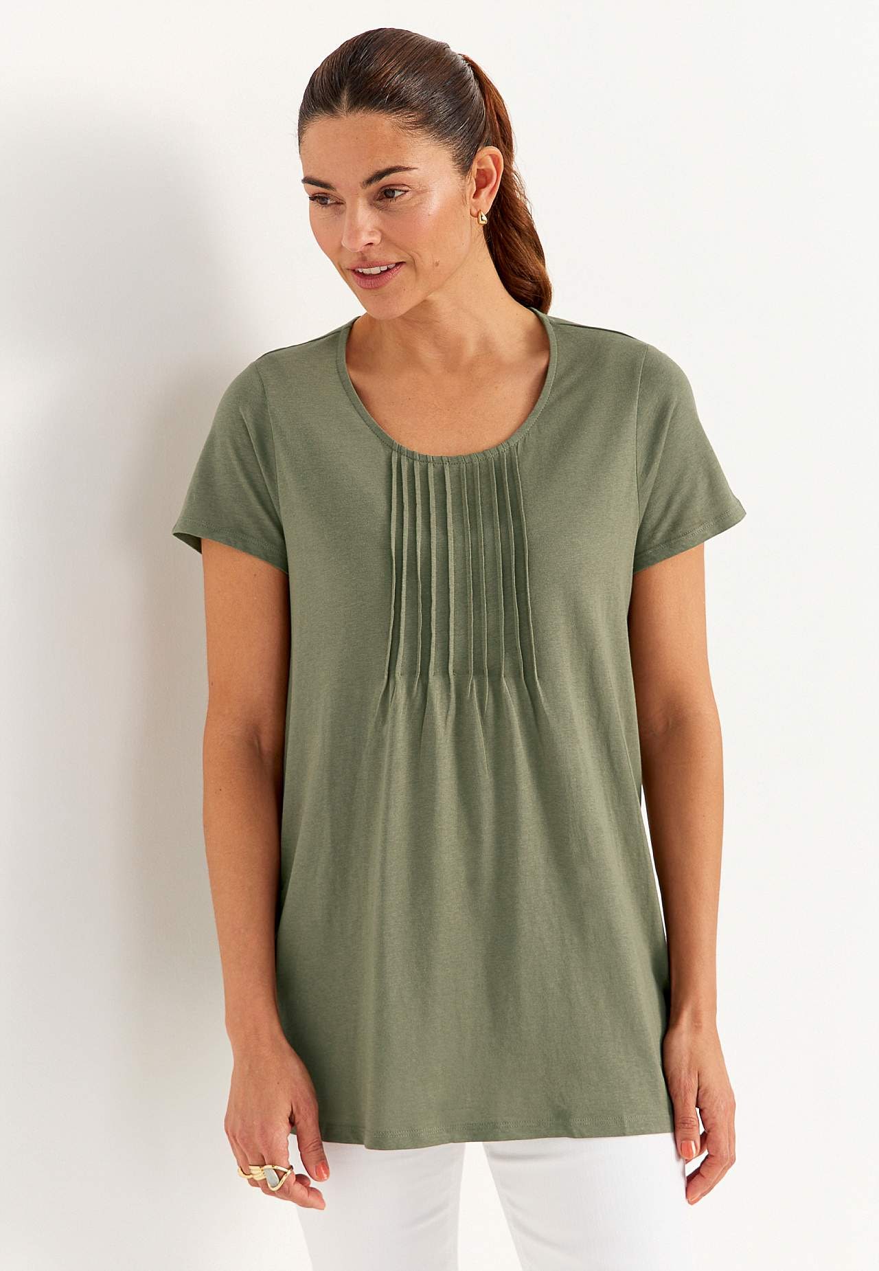 Kortærmet jerseytunika