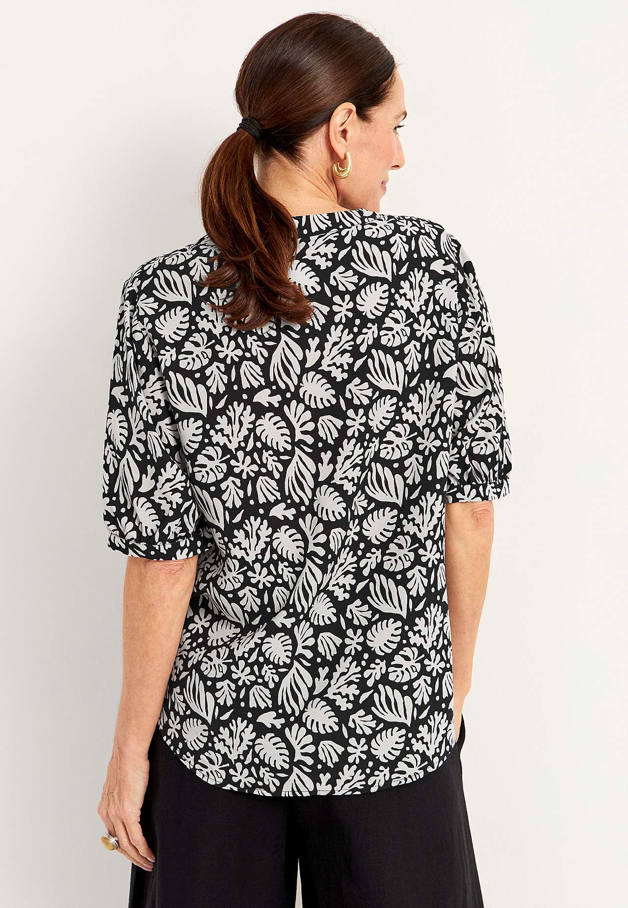 Kortærmet bluse