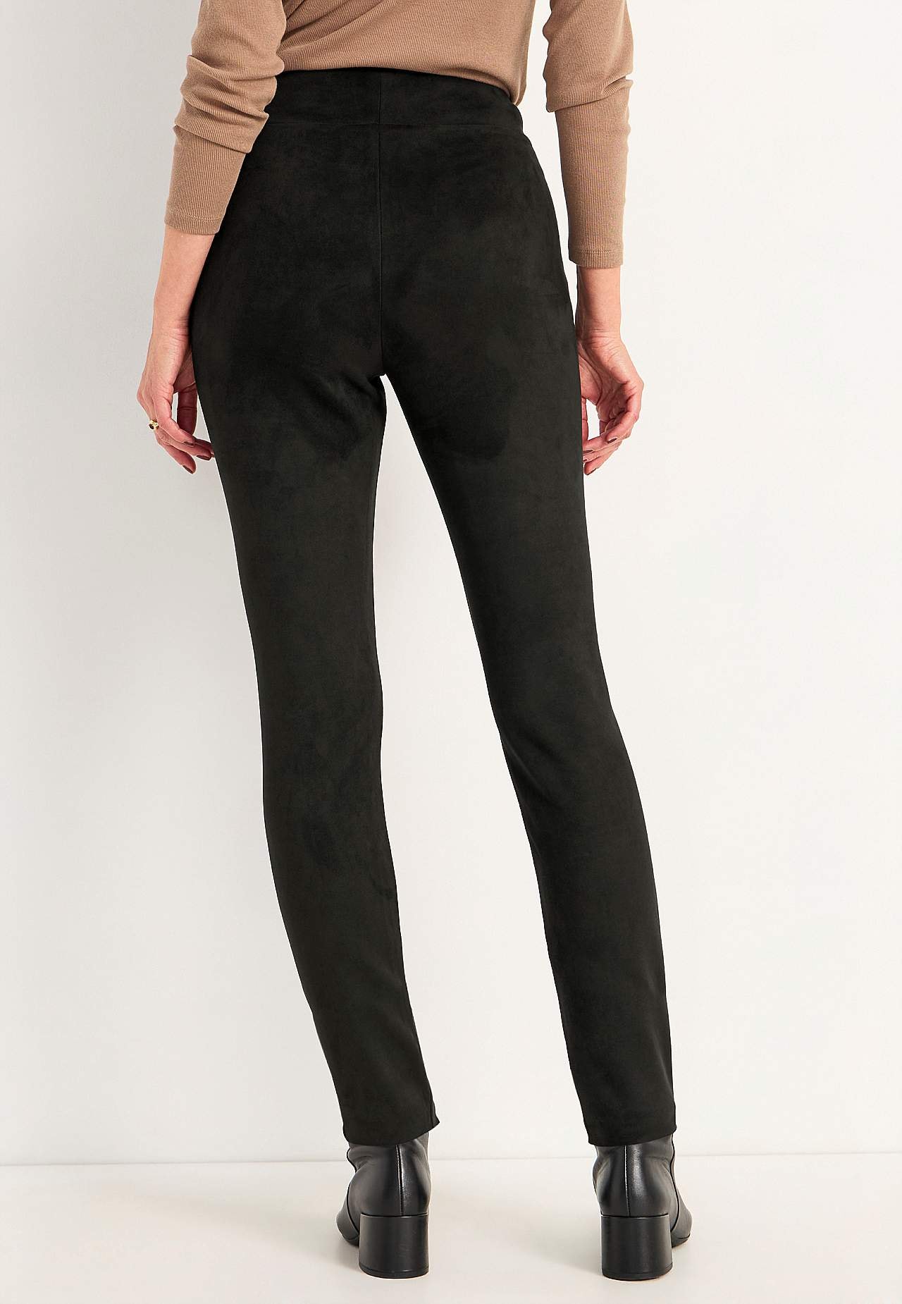 Leggings med ruskindslook