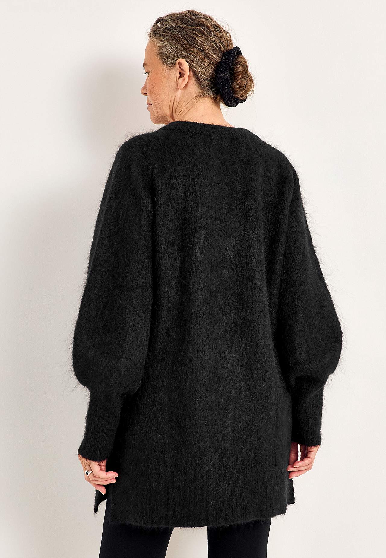 Tunika Premium i mohair- og uldblanding