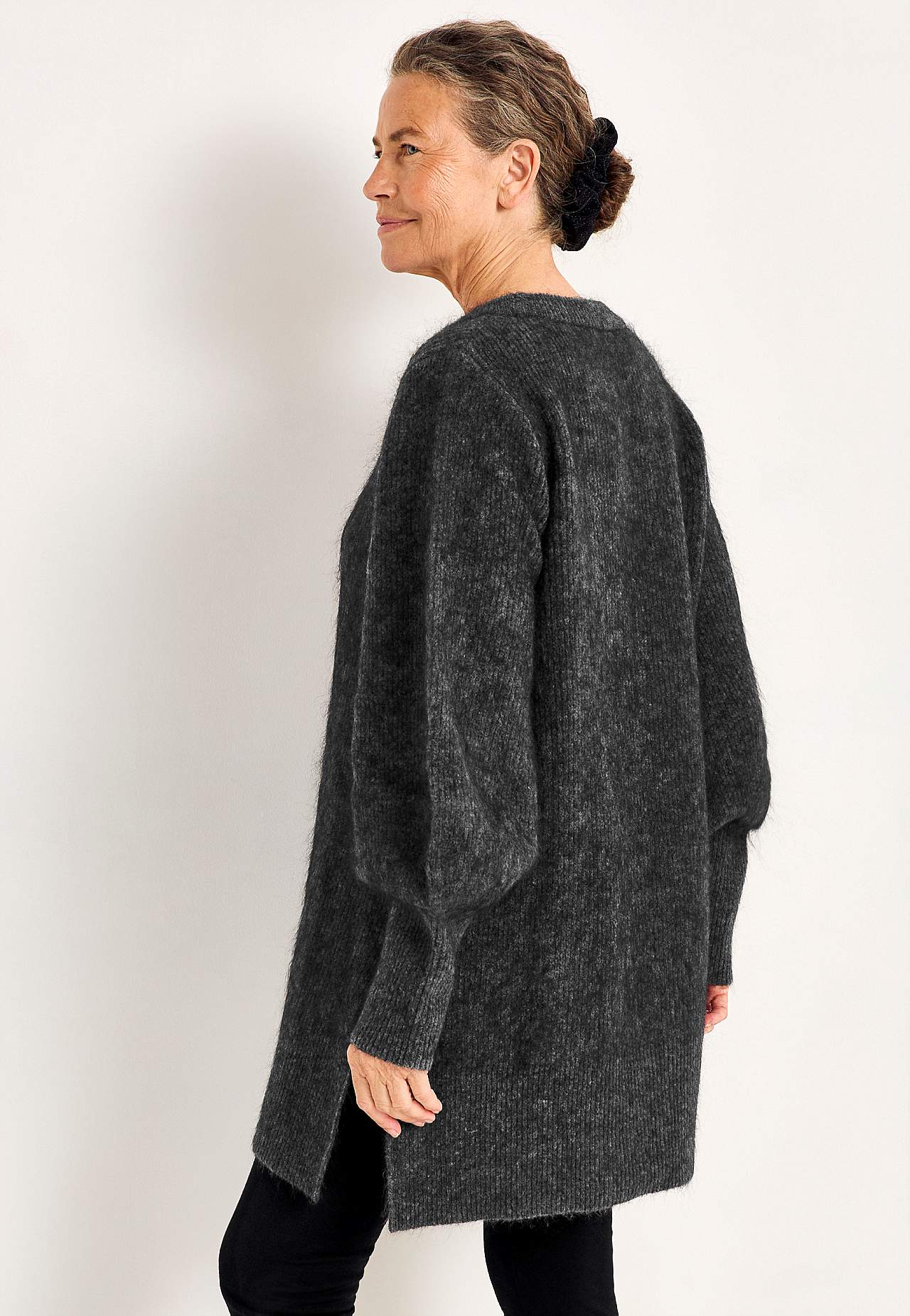 Tunika Premium i mohair- og uldblanding