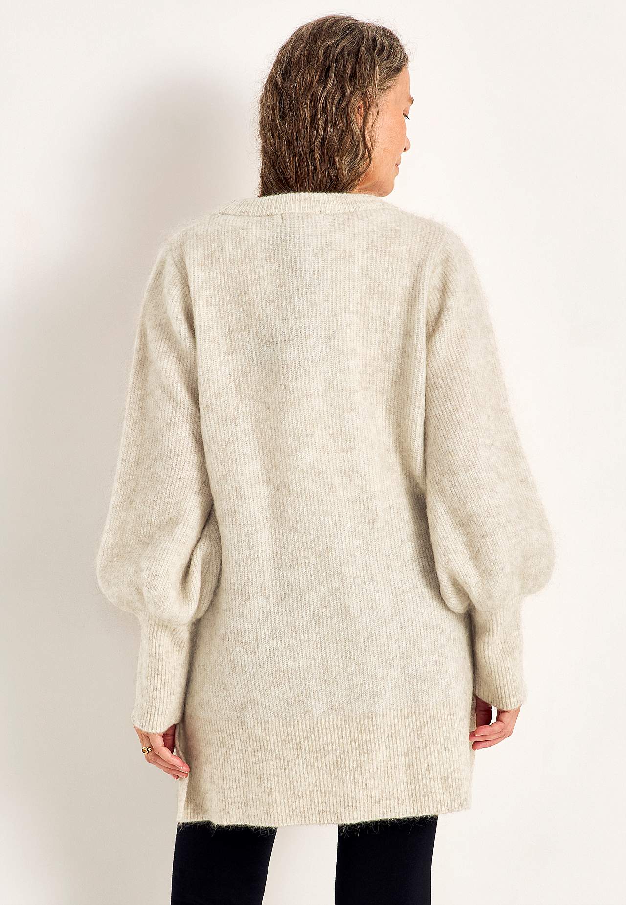 Tunika Premium i mohair- og uldblanding