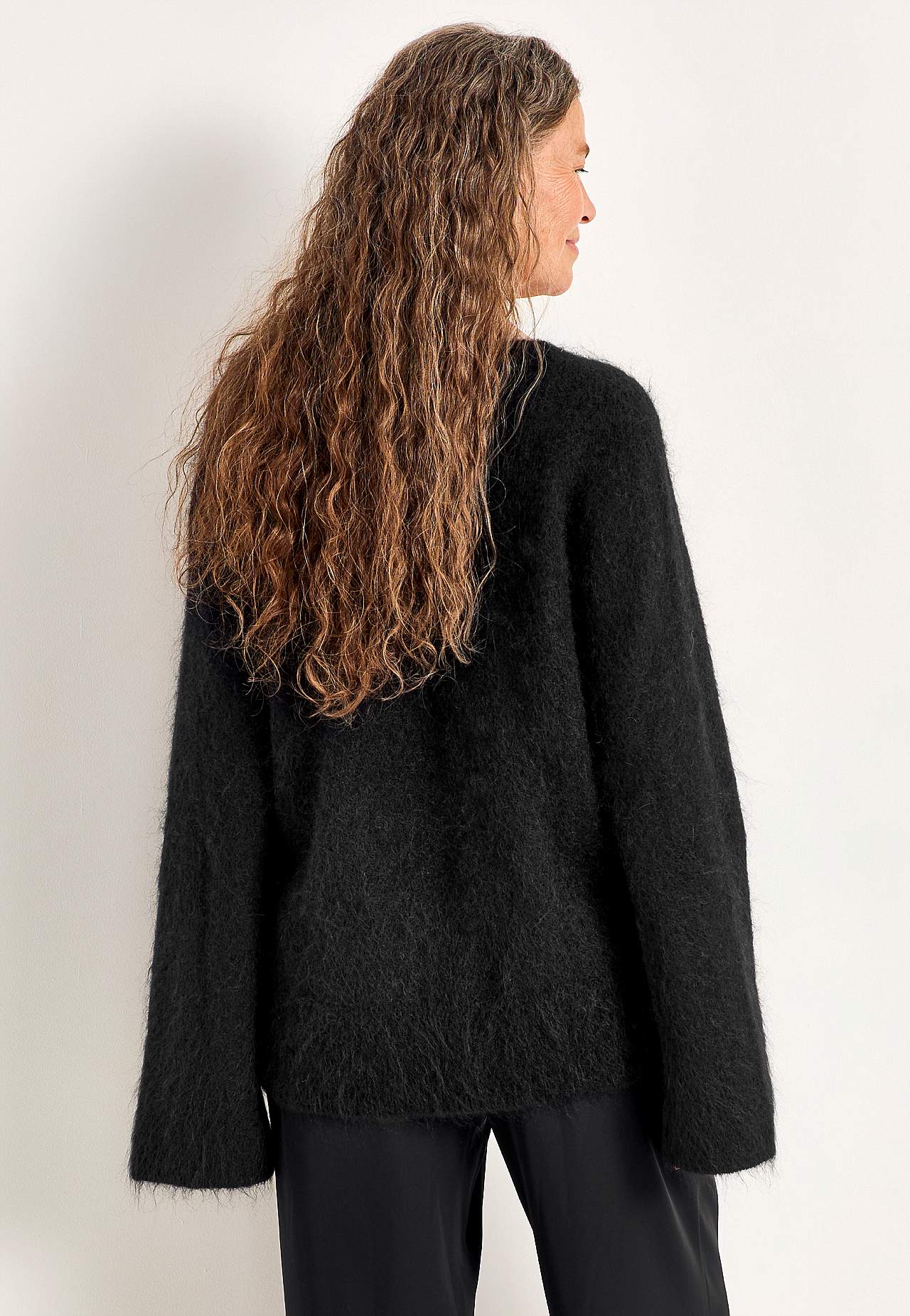 Trøje Premium i mohair- og uldblanding