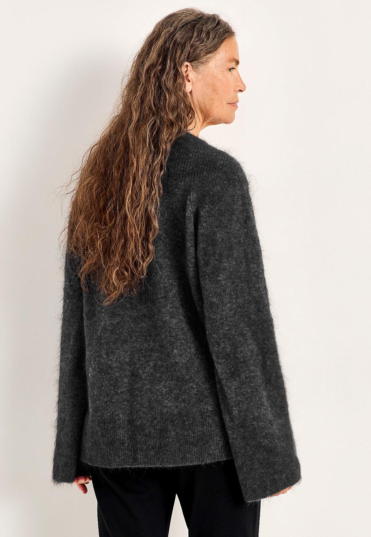 Trøje Premium i mohair- og uldblanding