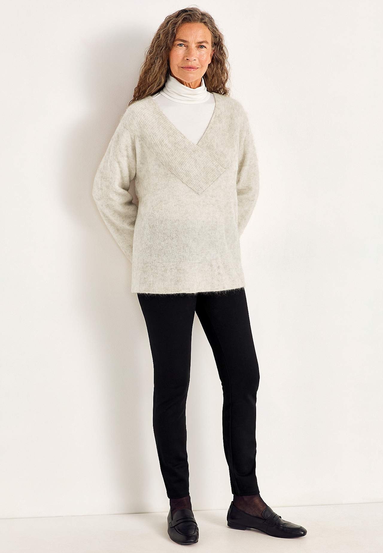 Trøje Premium i mohair- og uldblanding