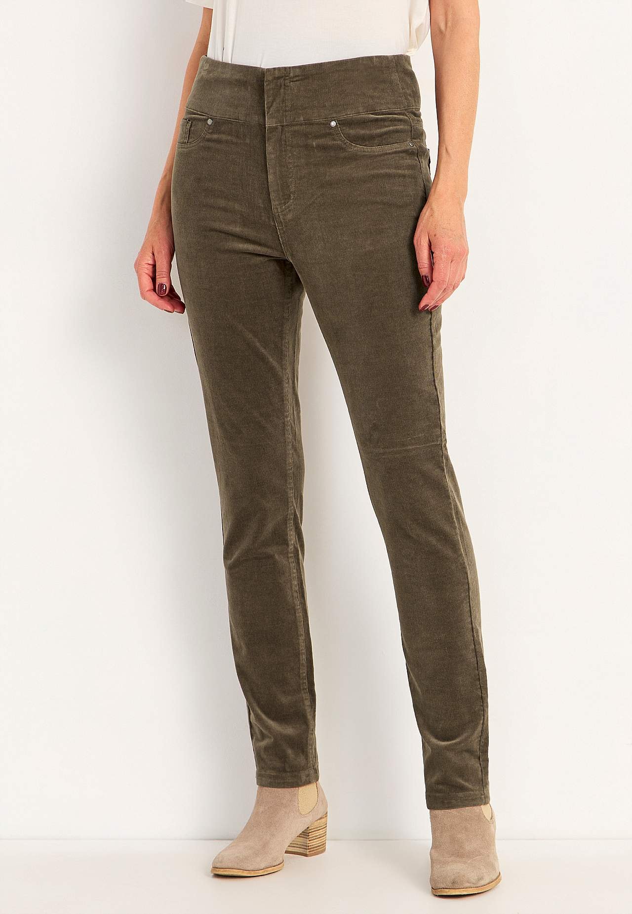 Treggings i kraftig fløjl