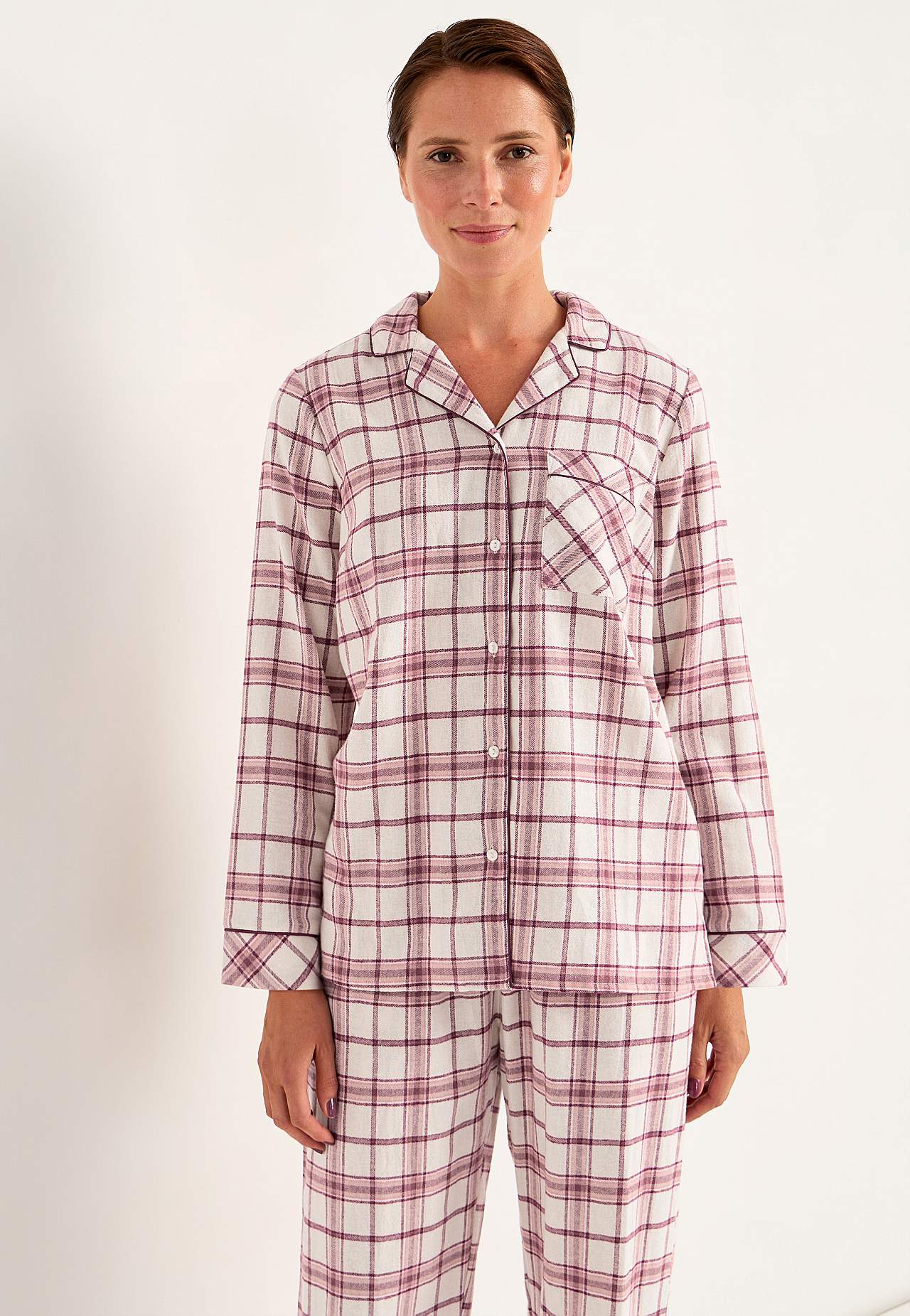 Ternet pyjamas i flonel