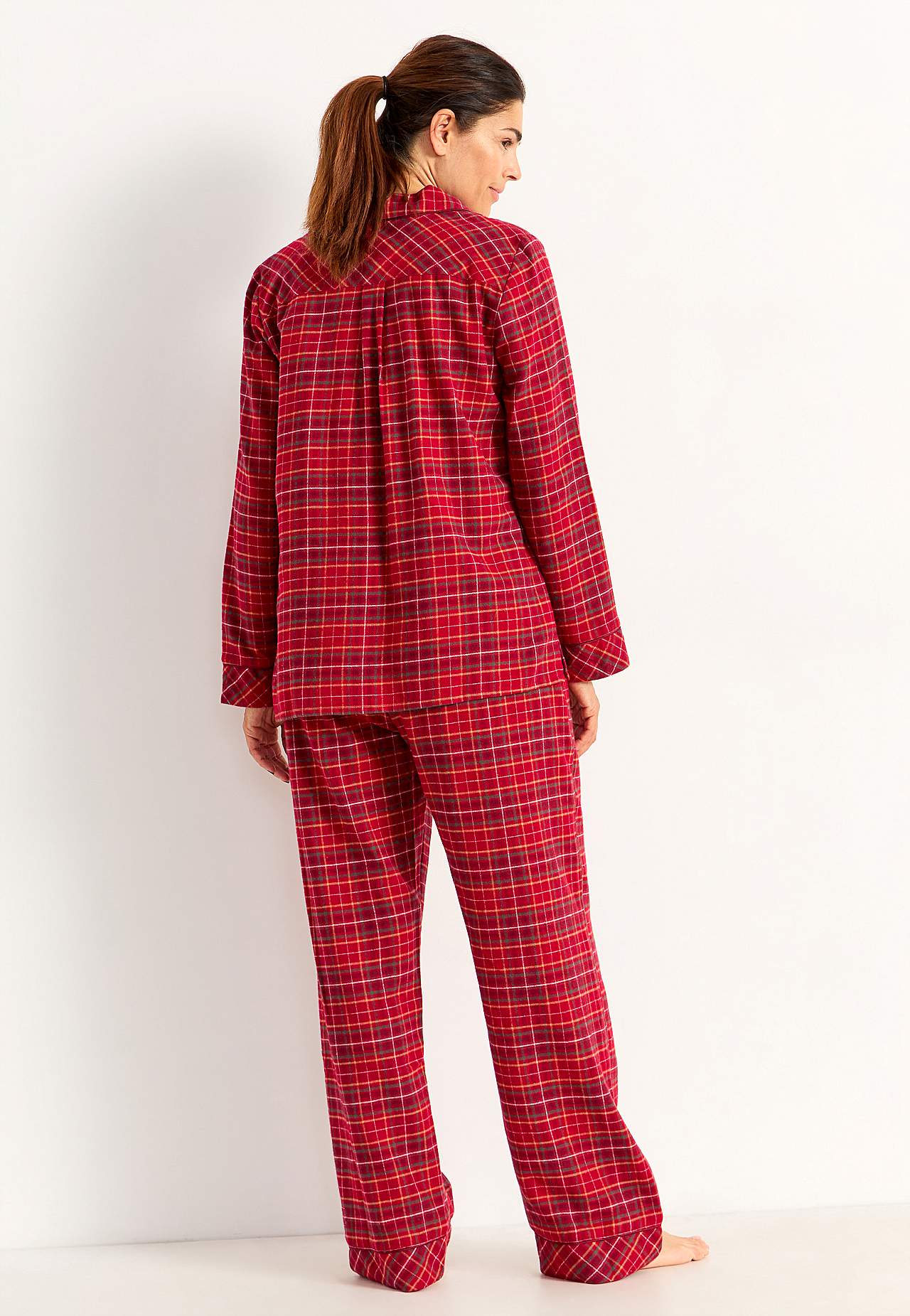 Ternet pyjamas i flonel