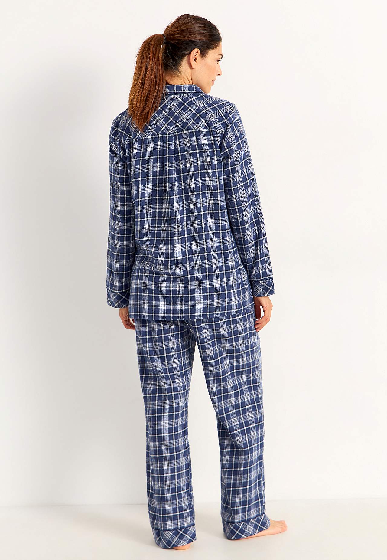 Ternet pyjamas i flonel