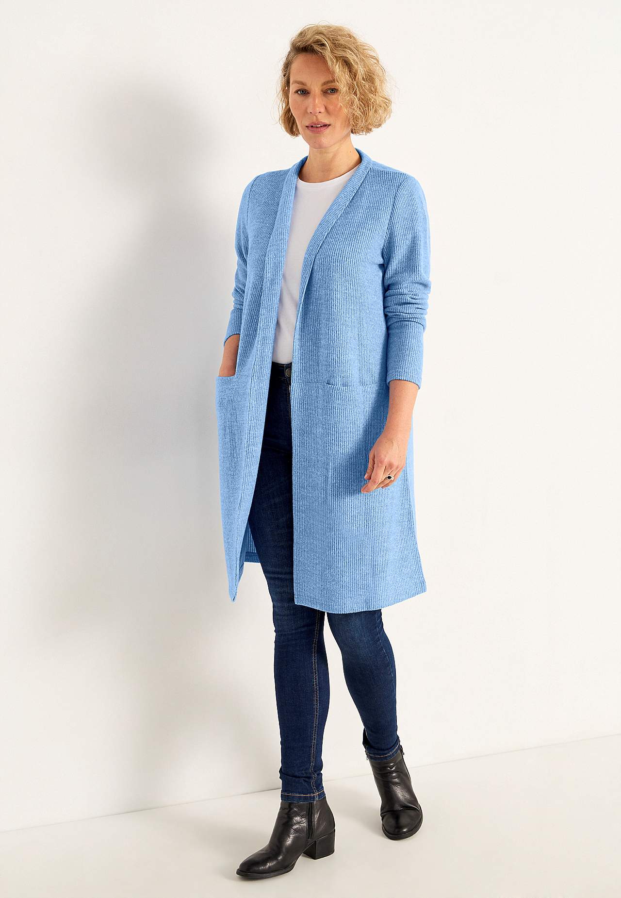 Superblød cardigan med lommer