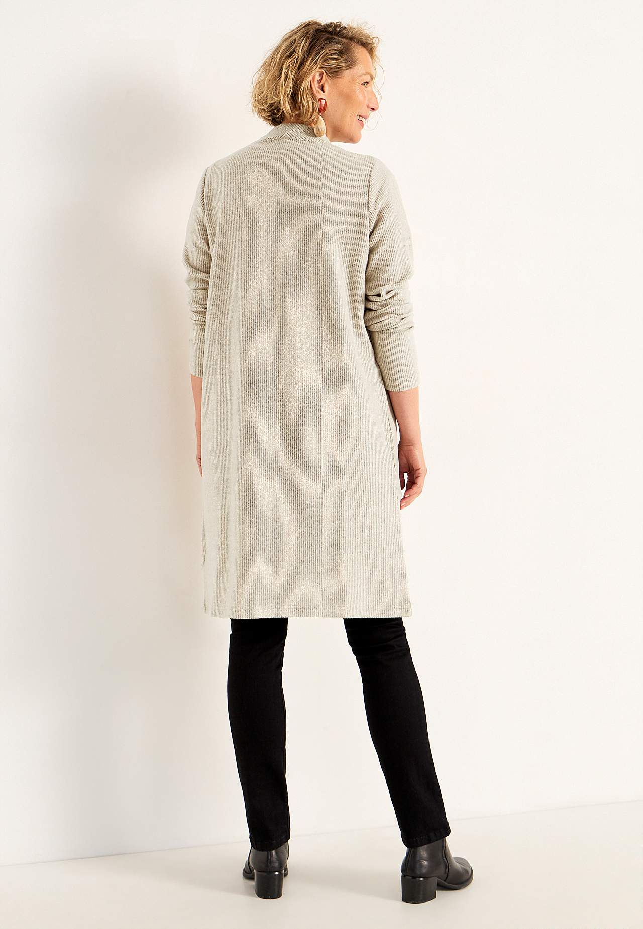 Superblød cardigan med lommer