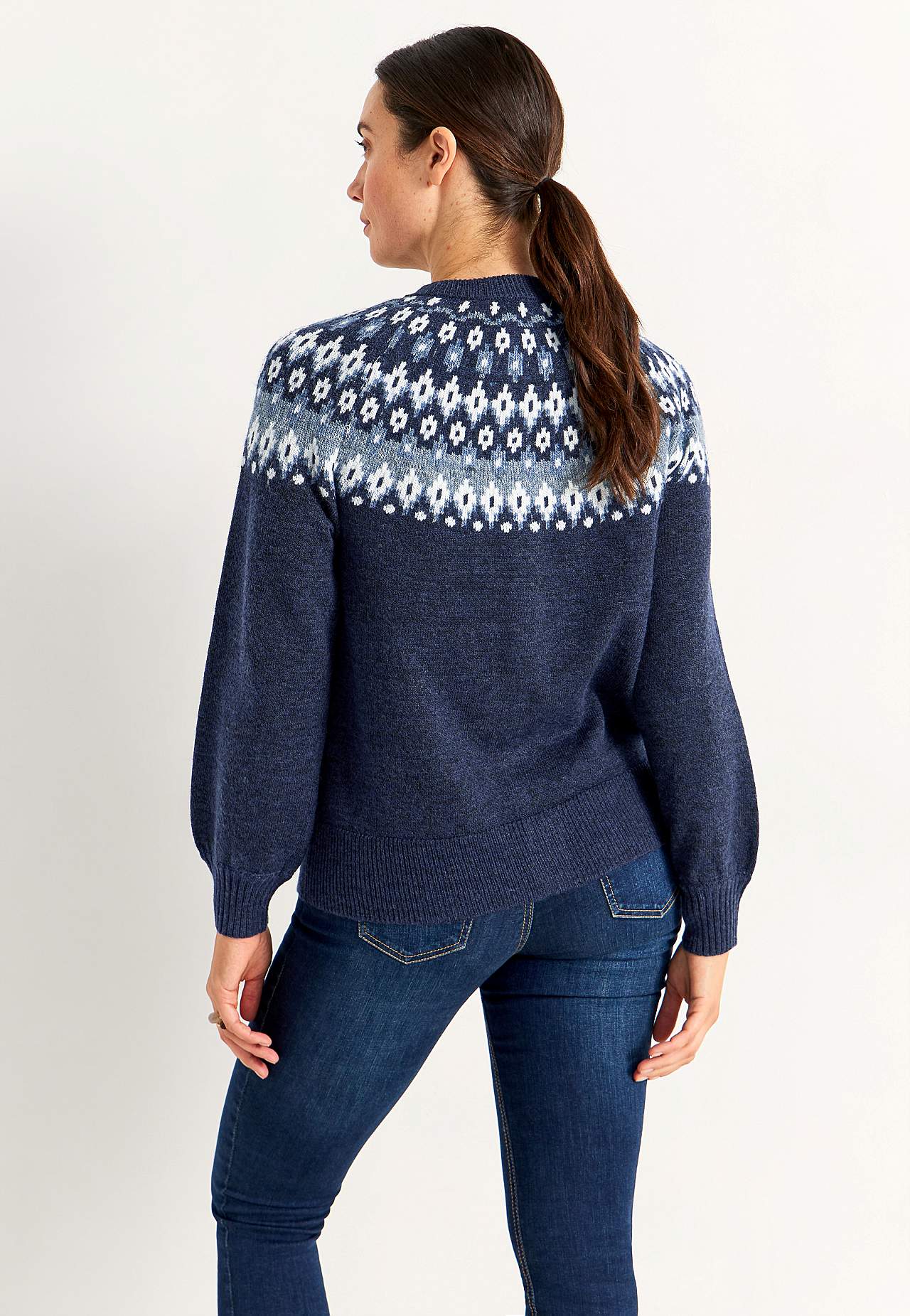 Jacquardmønstret cardigan