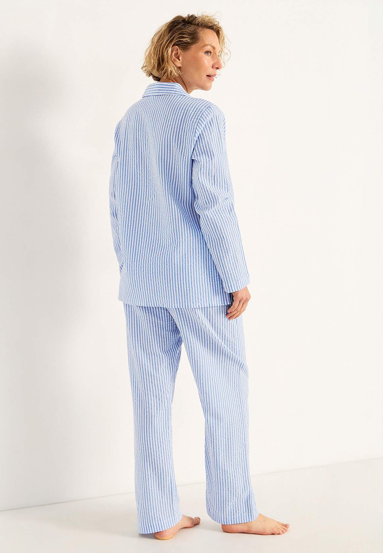 Pyjamas i seersucker