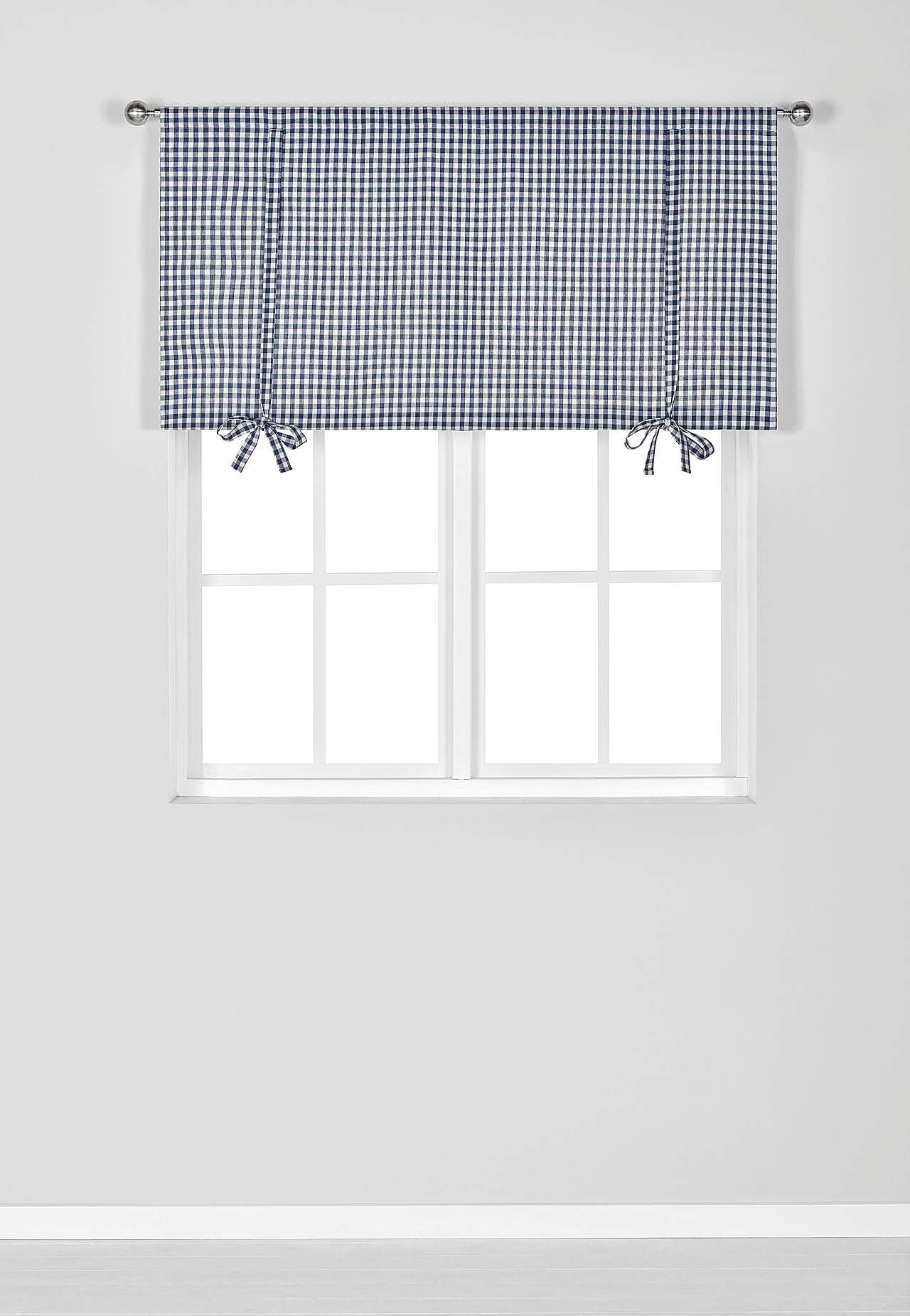 Vævet, ternet liftgardin