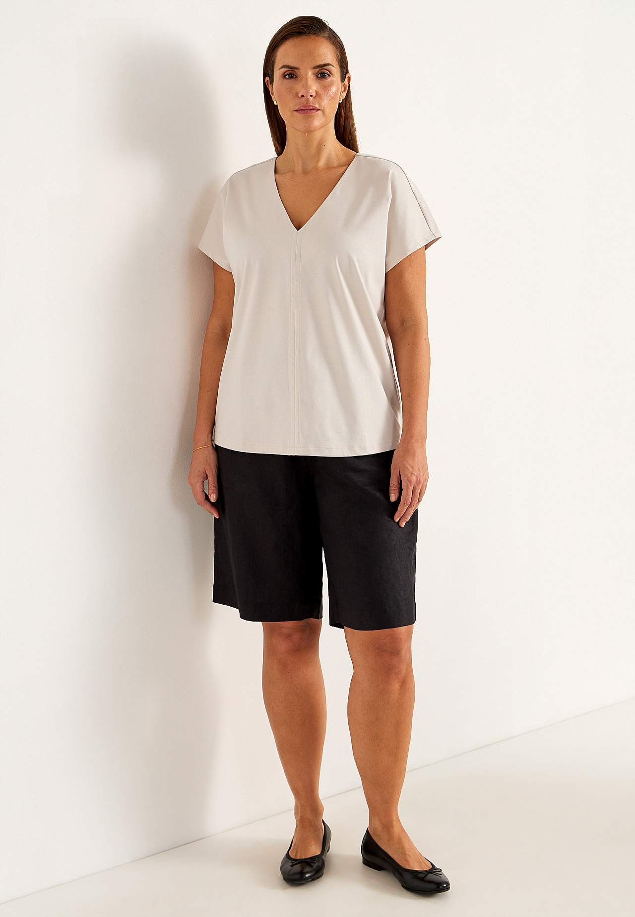 Elastisk Premium jerseytop
