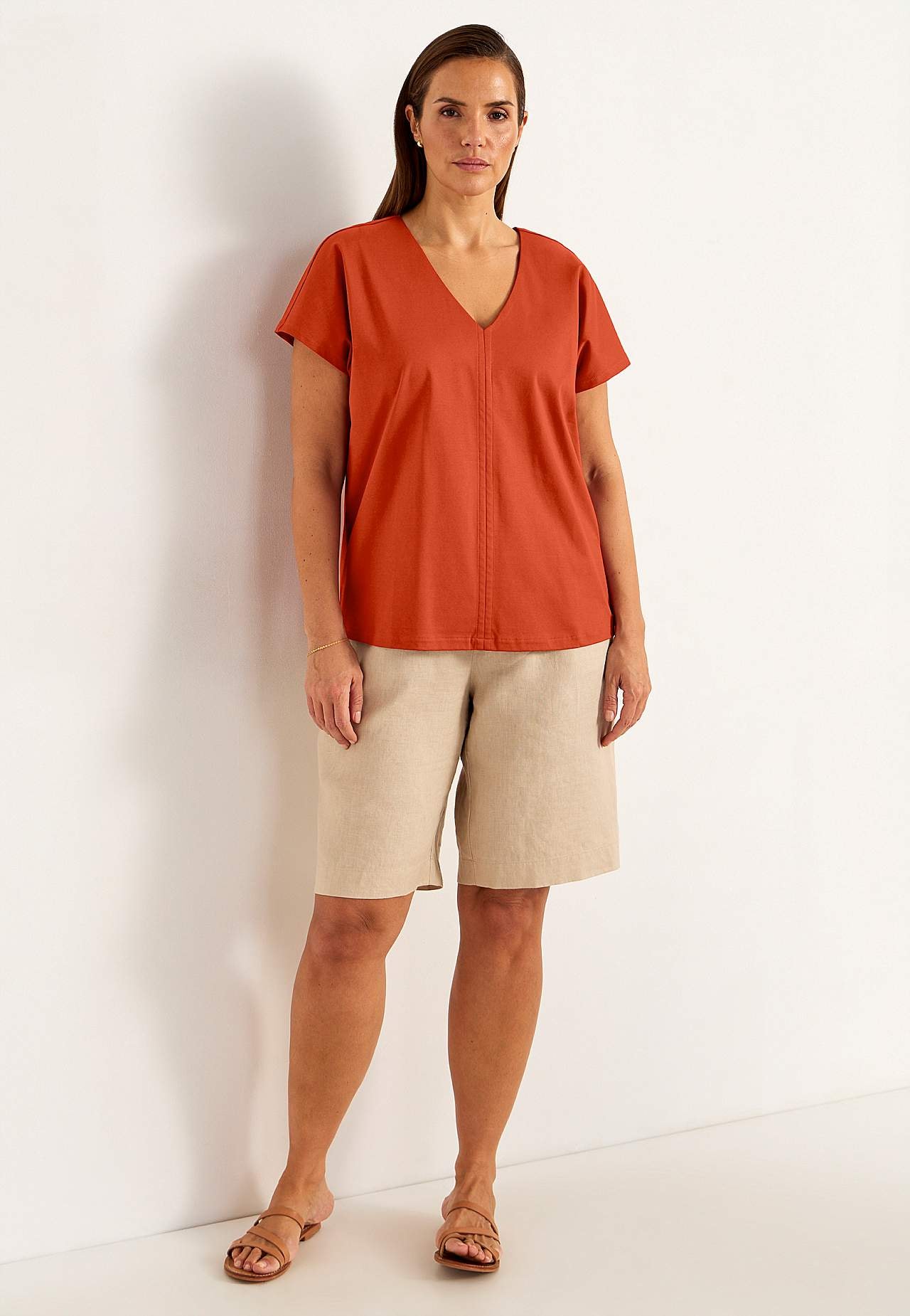 Elastisk Premium jerseytop