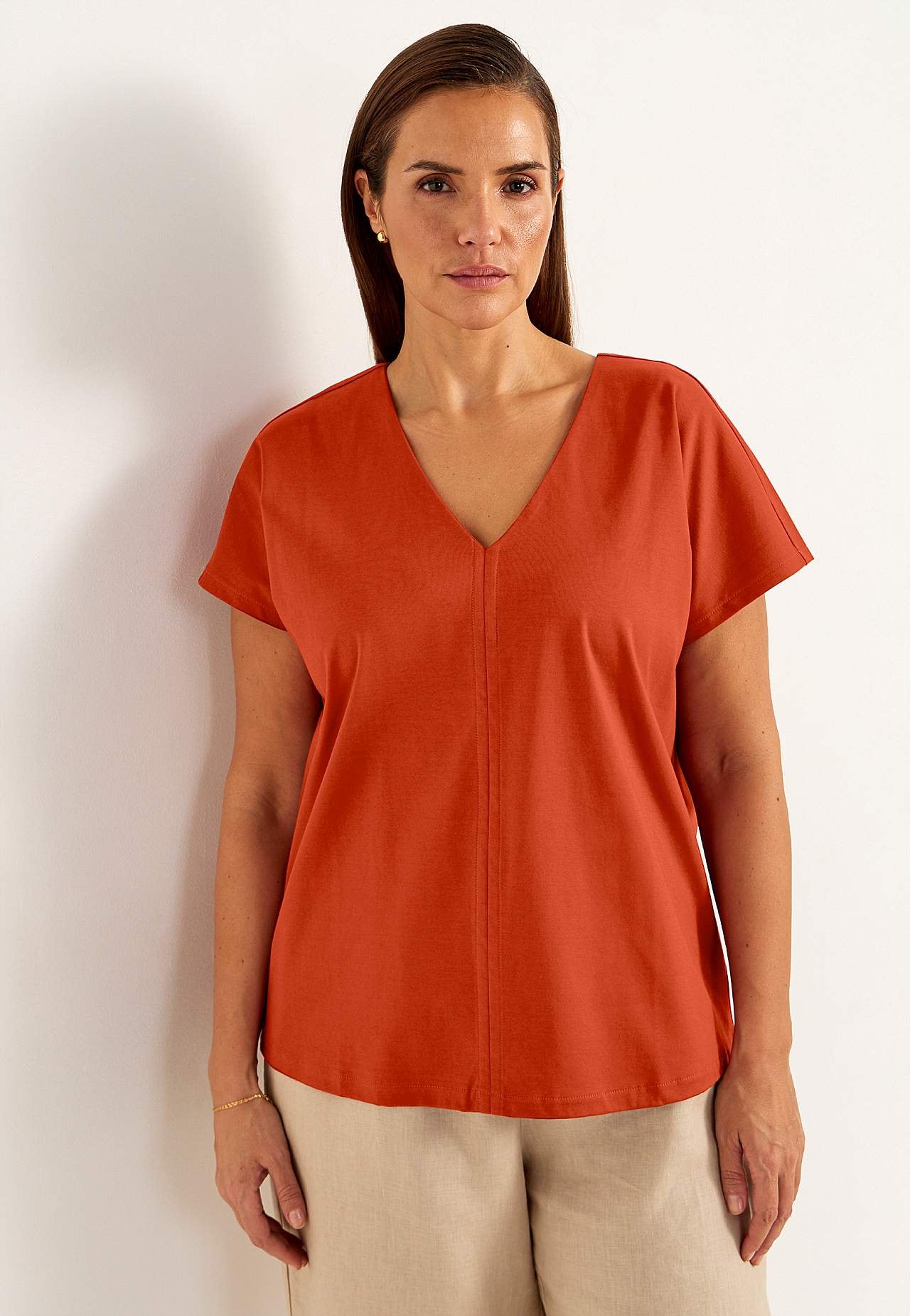 Elastisk Premium jerseytop