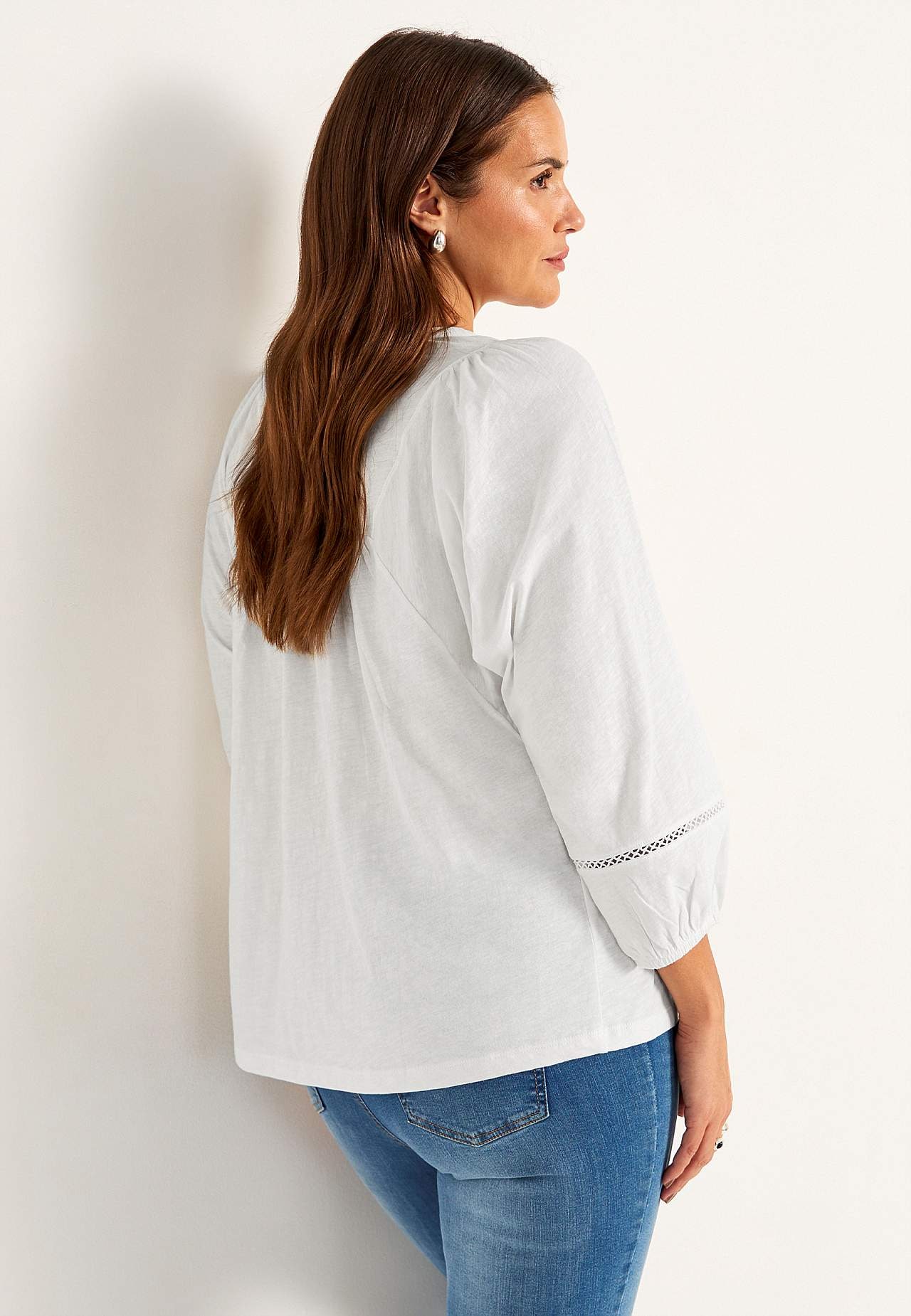 Jerseytop med boho stil