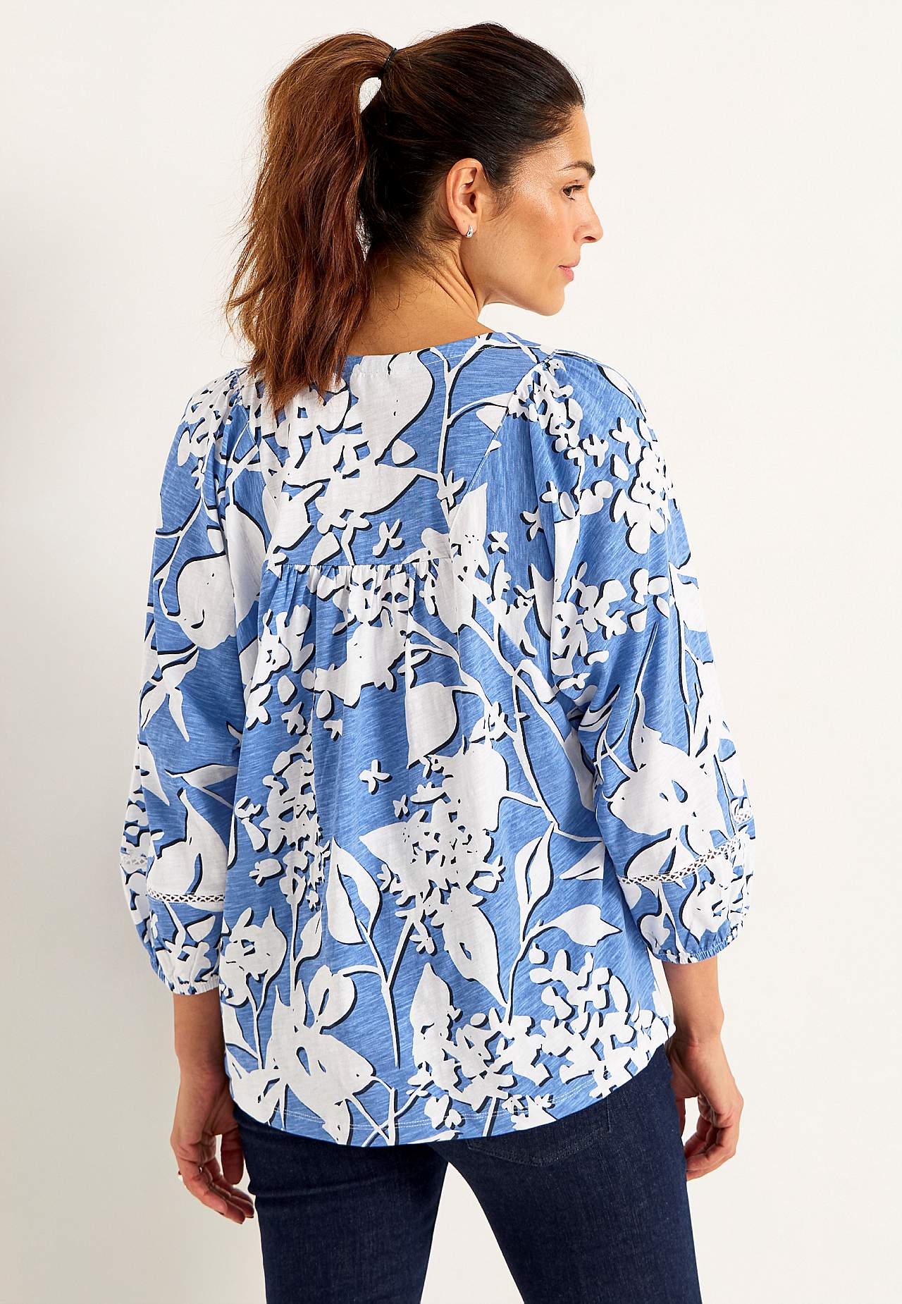 Jerseytop med boho stil