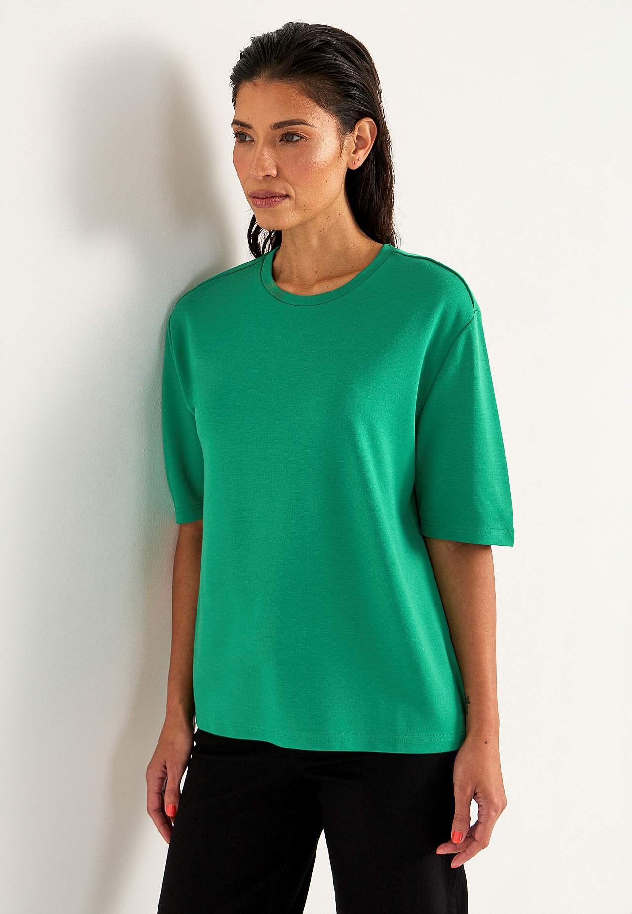T-shirt i kraftig jersey