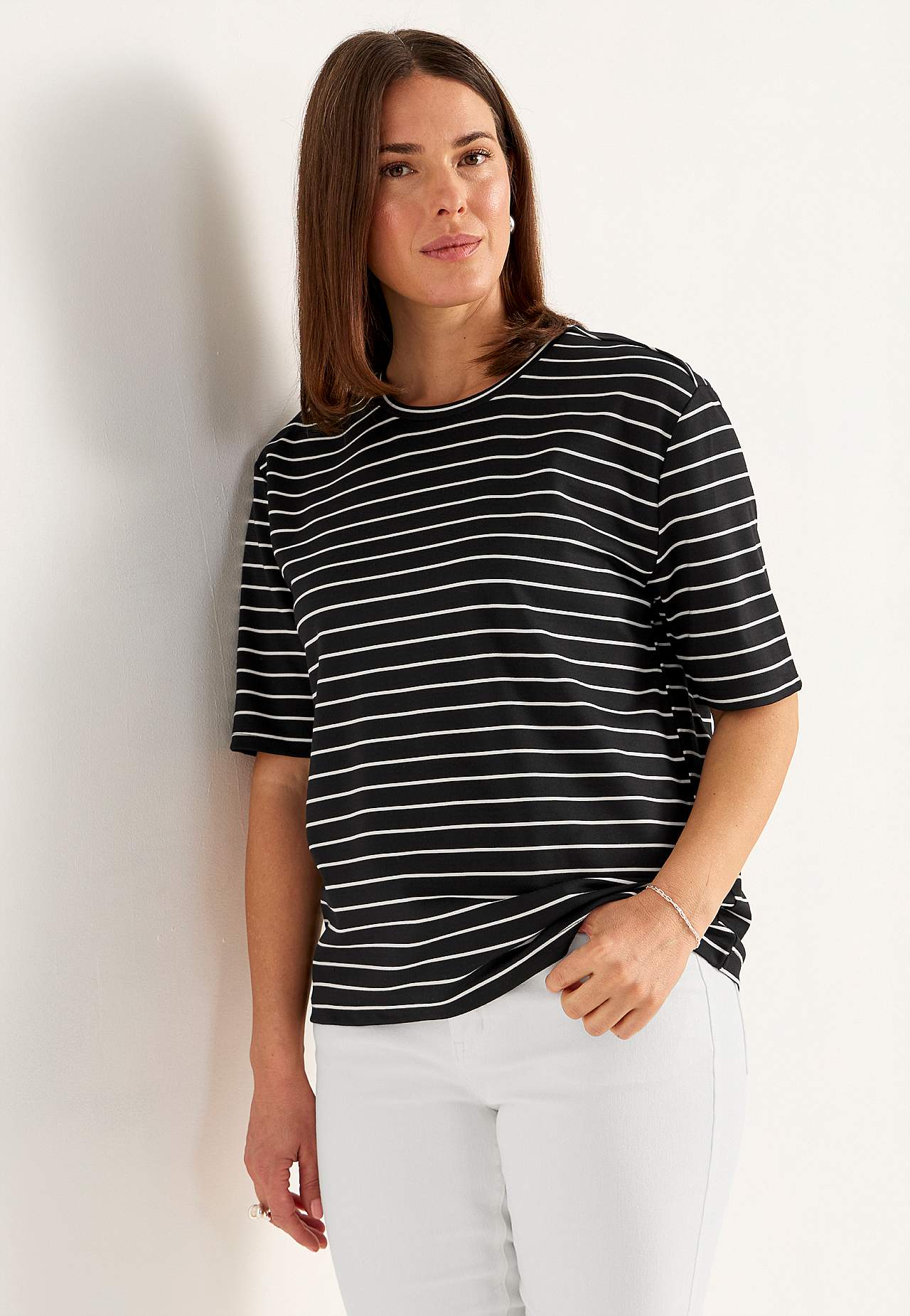 T-shirt i kraftig jersey