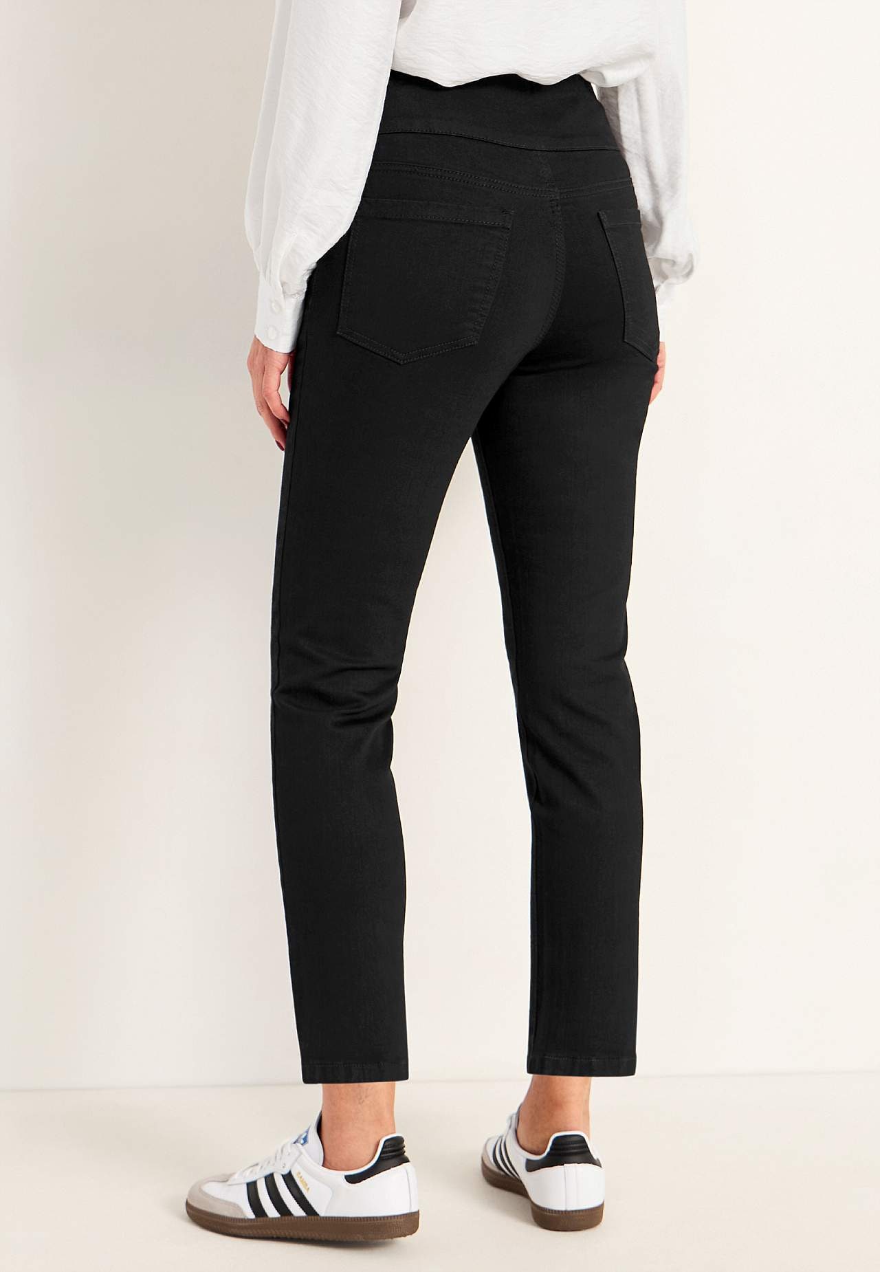Superkomfortable ankeljeans i denim