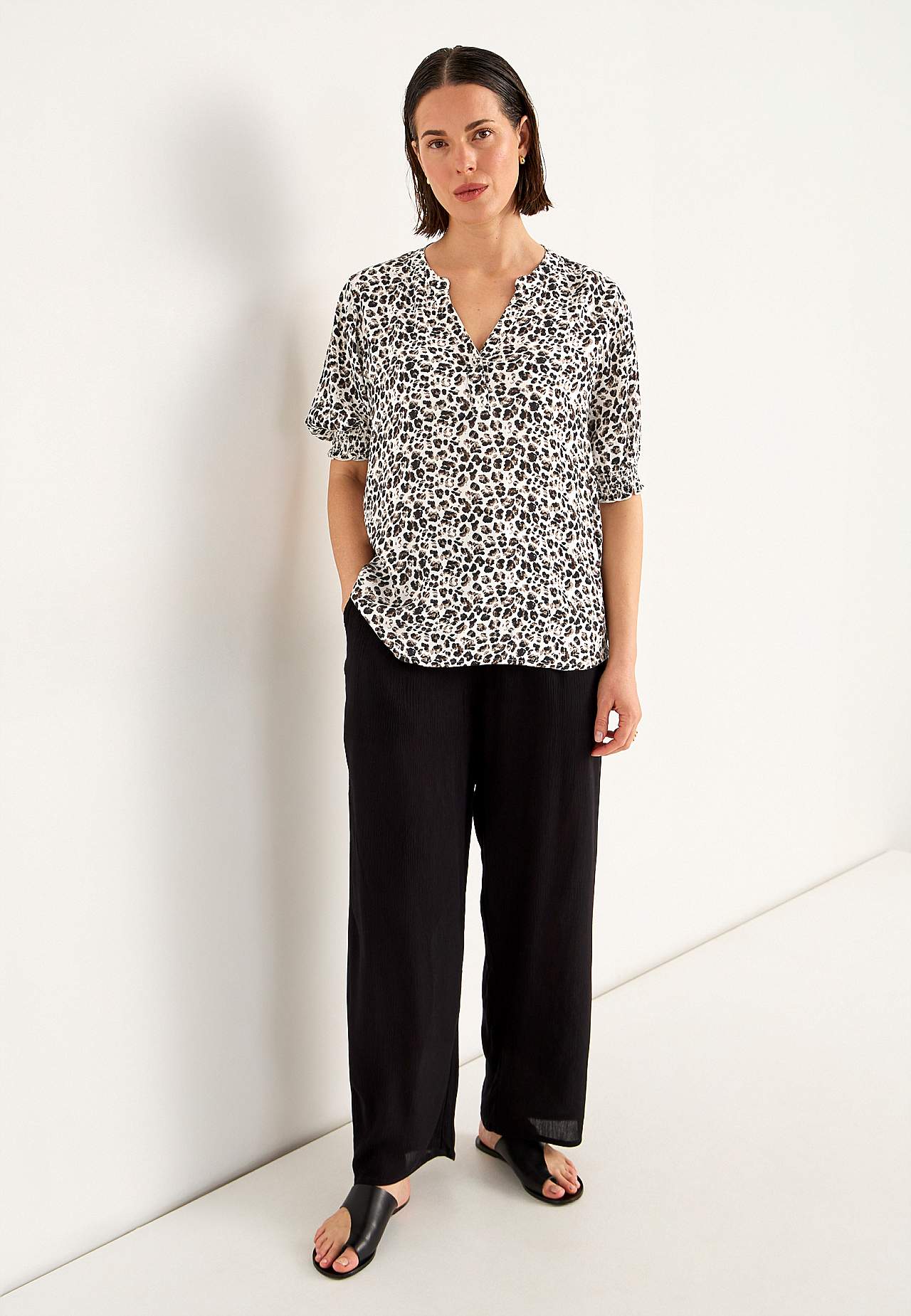 Kreppet bluse
