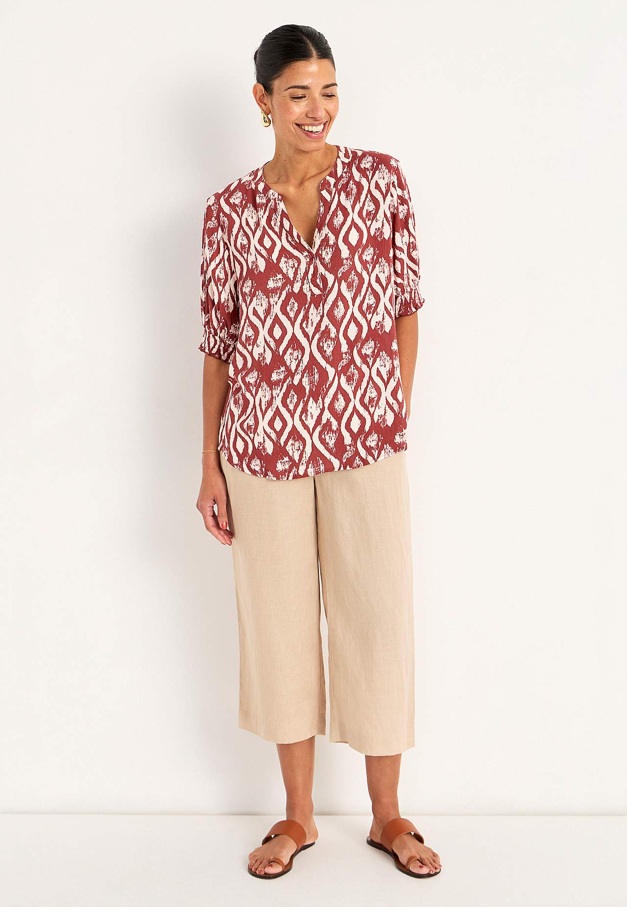 Kreppet bluse
