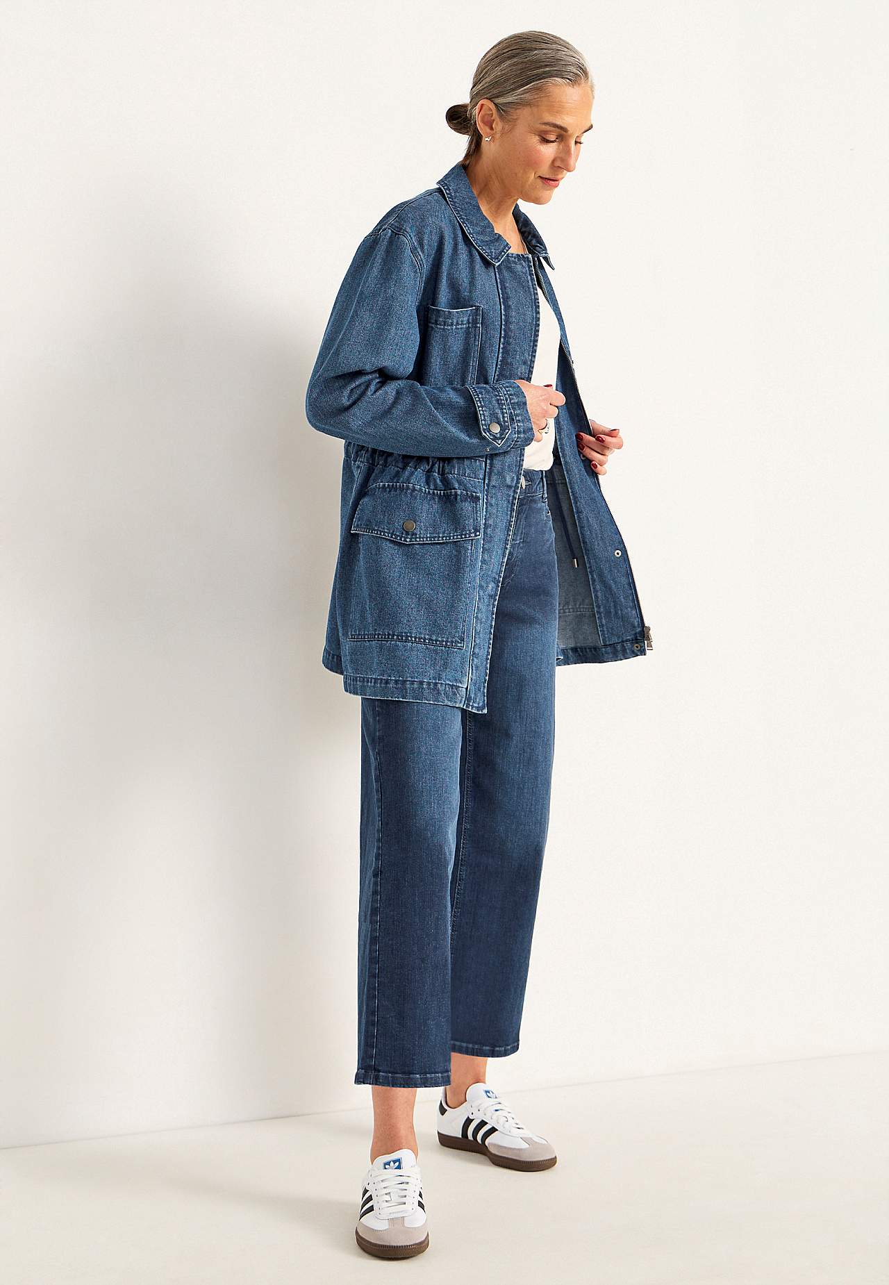 Elastiske ankeljeans