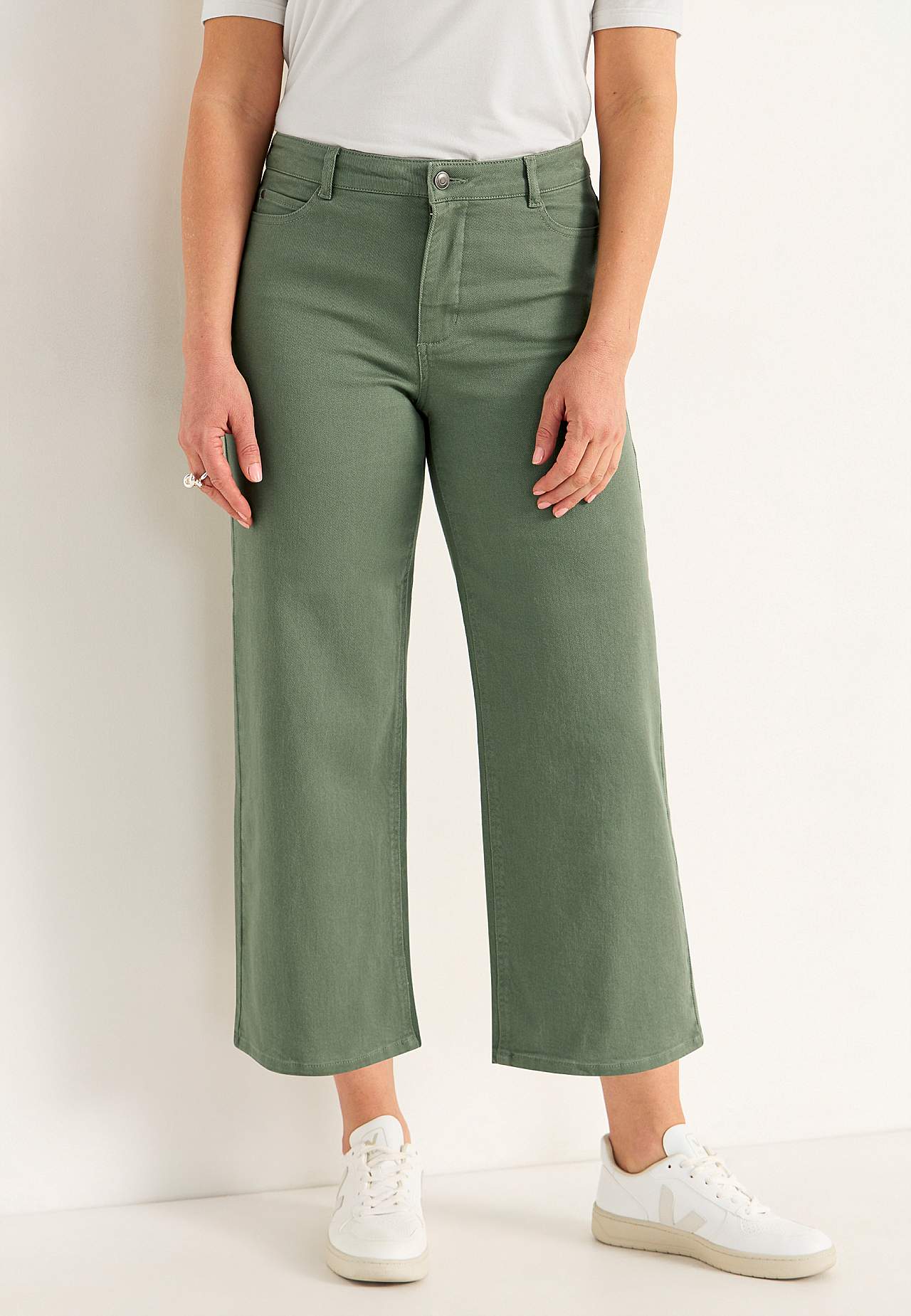 Brede ankeljeans