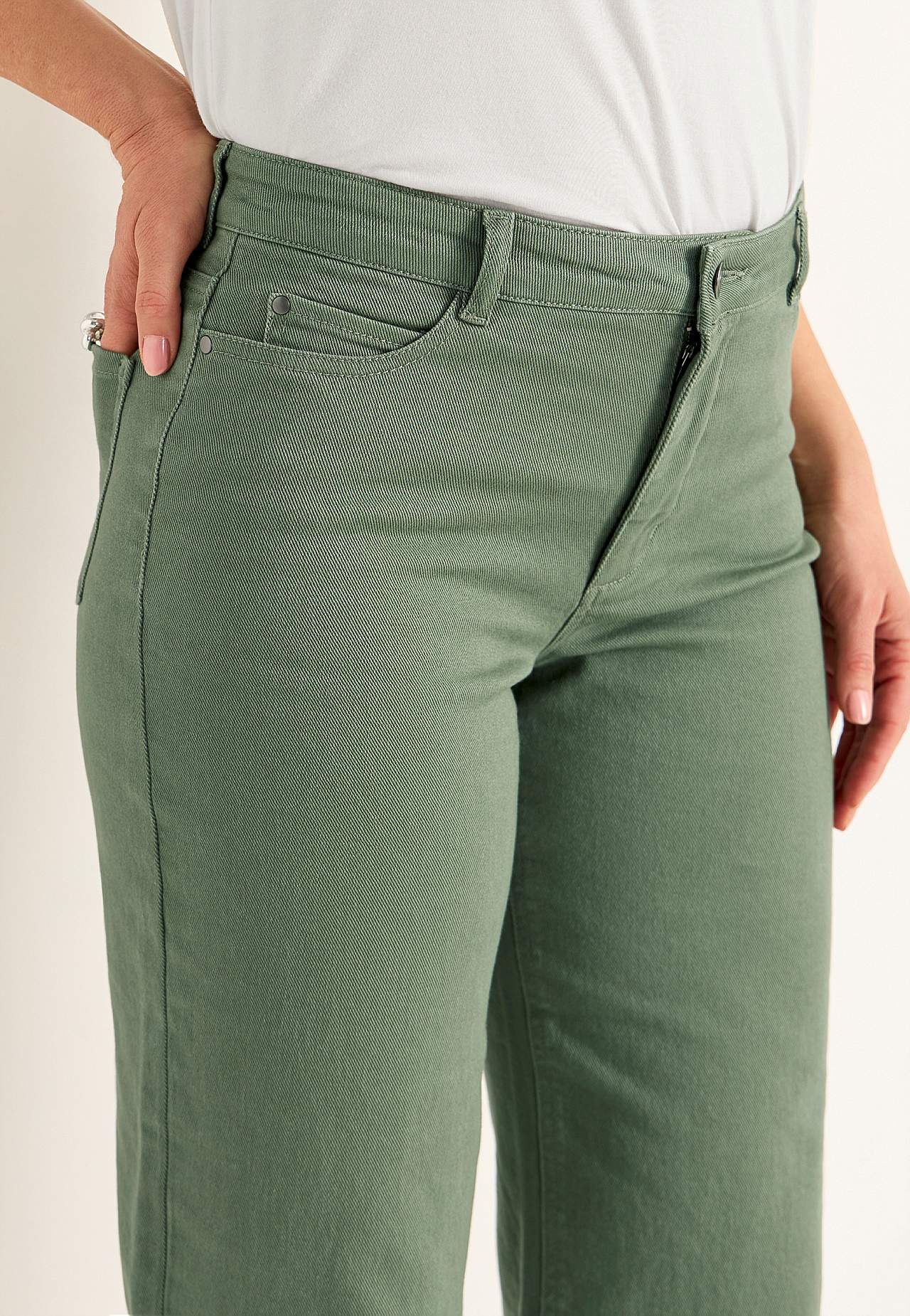 Brede ankeljeans