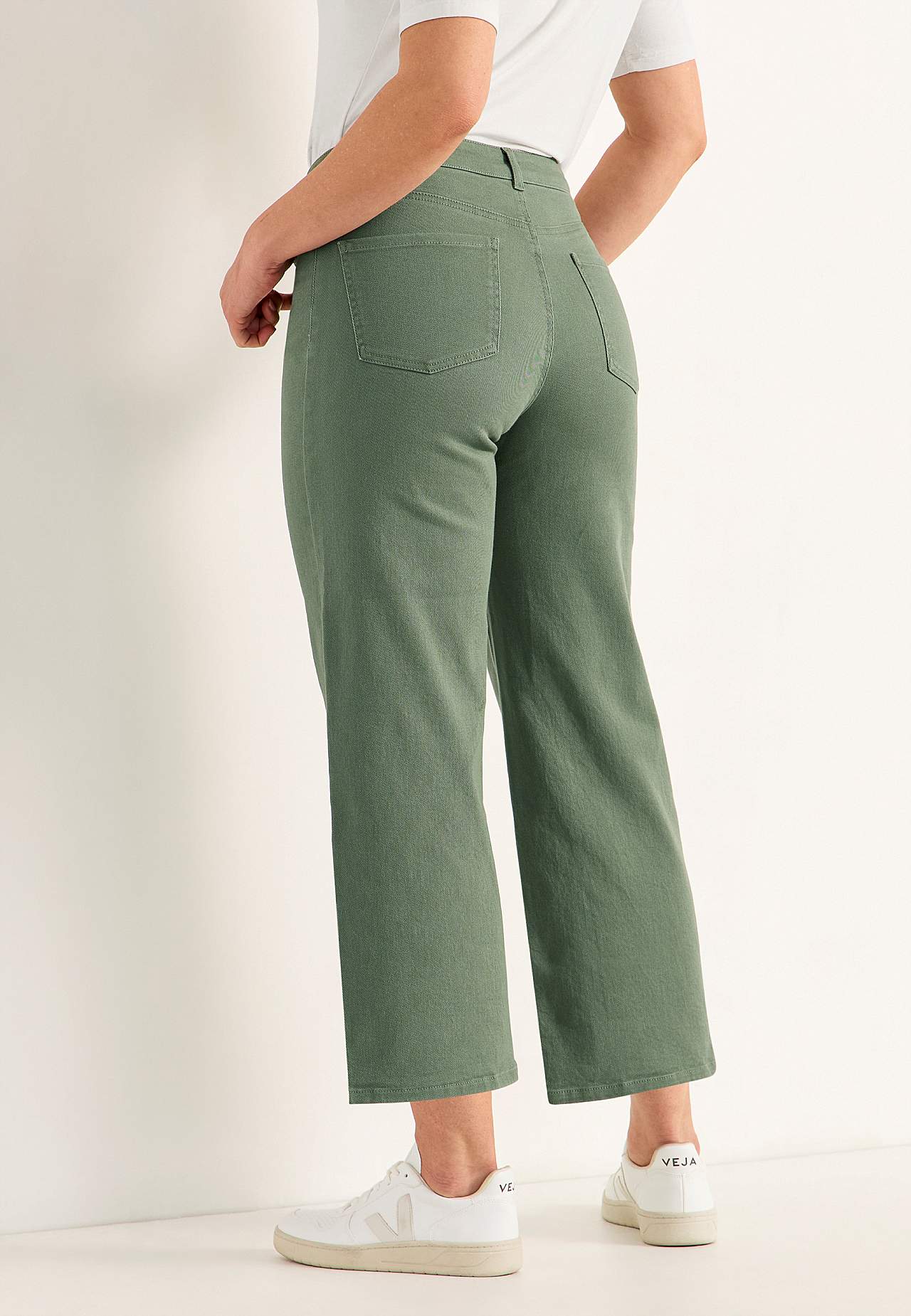 Brede ankeljeans