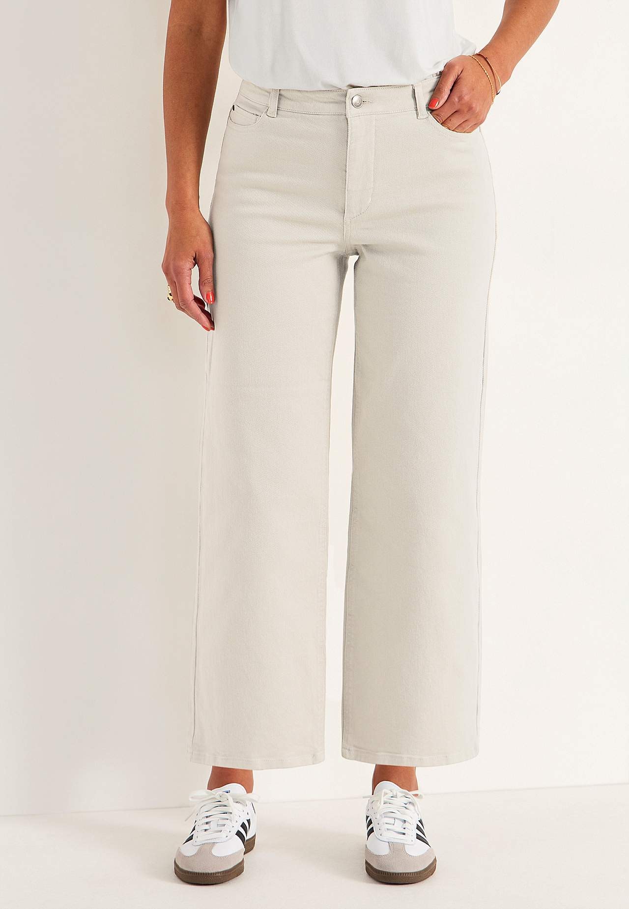Brede ankeljeans