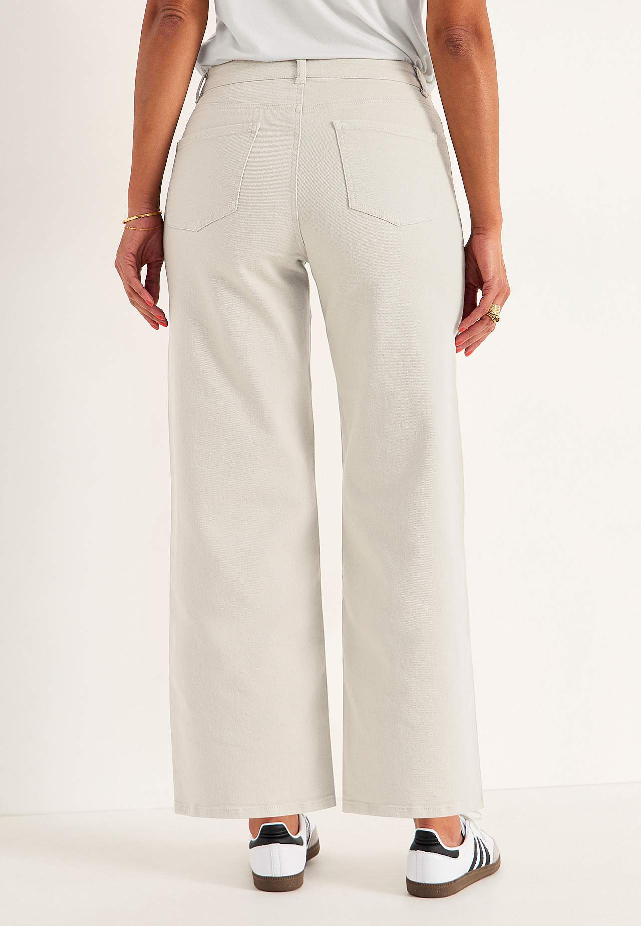 Brede ankeljeans