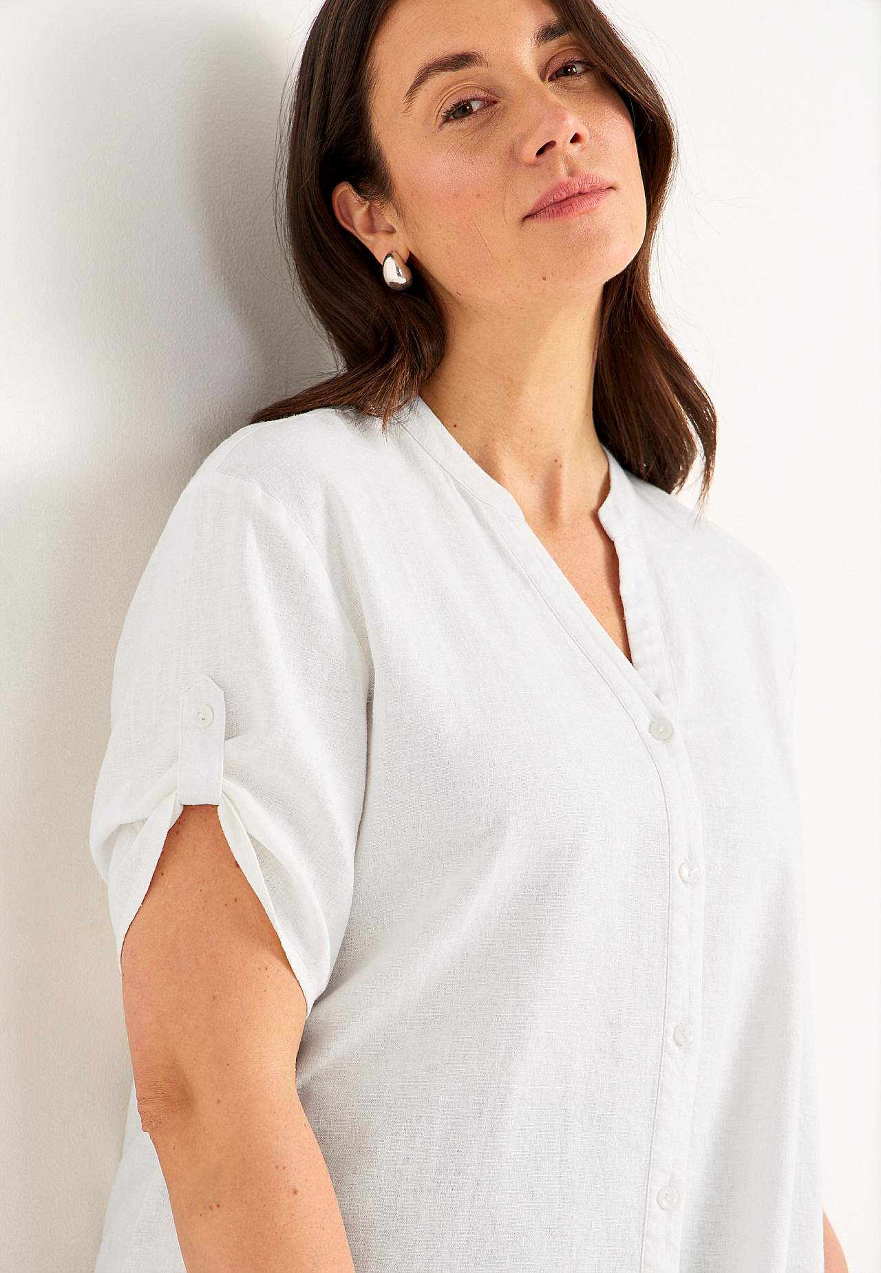 Bluse i hørblanding