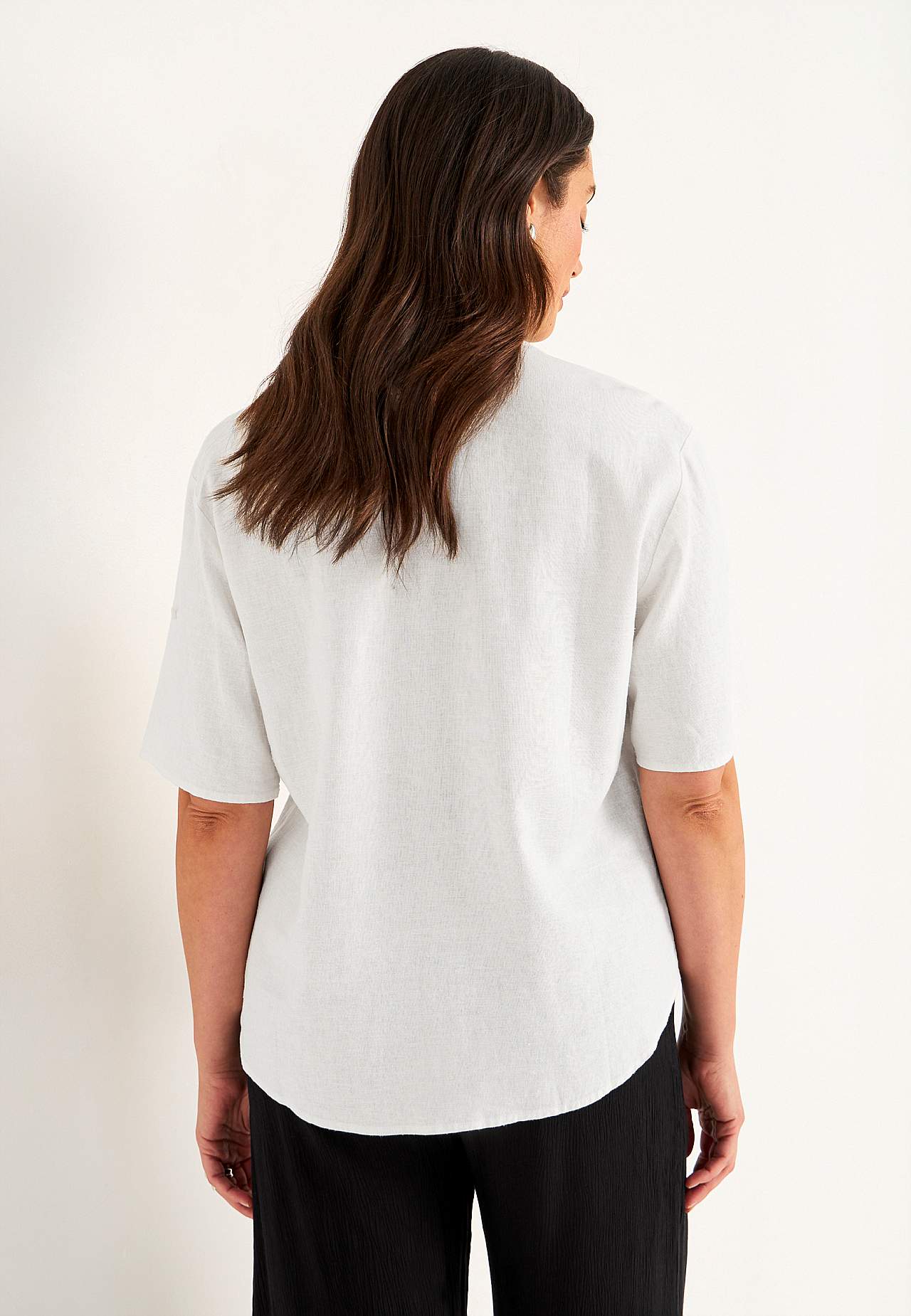 Bluse i hørblanding
