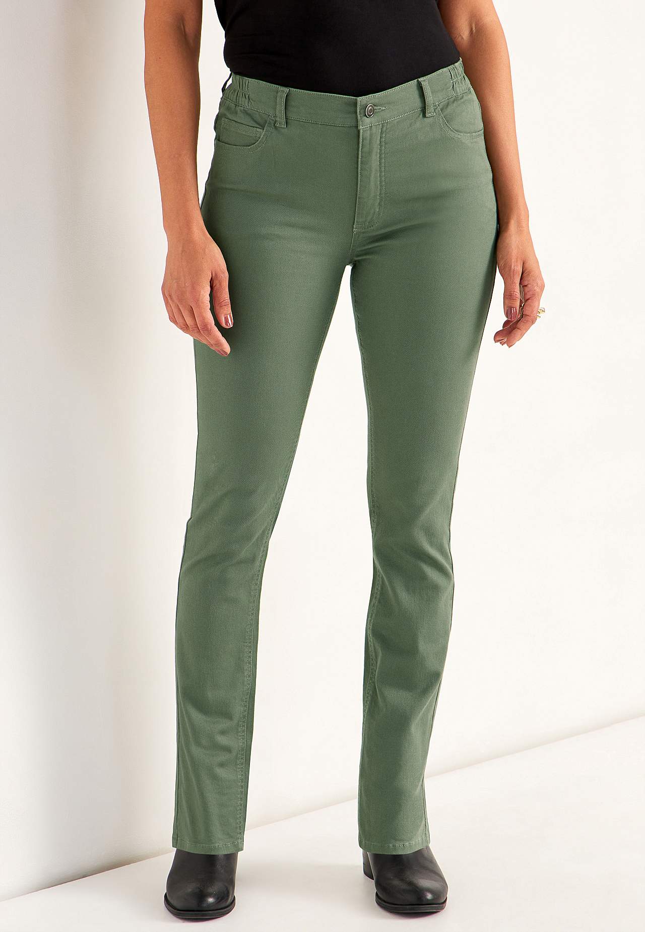 Jeans med elastisk talje