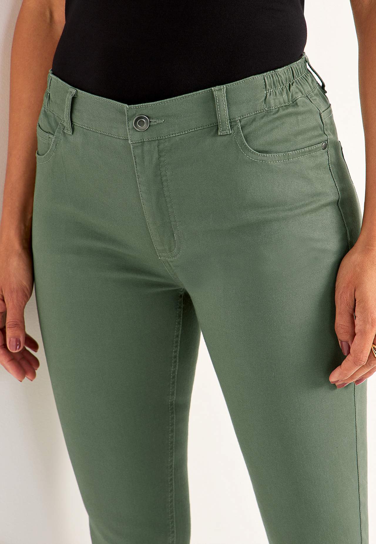 Jeans med elastisk talje