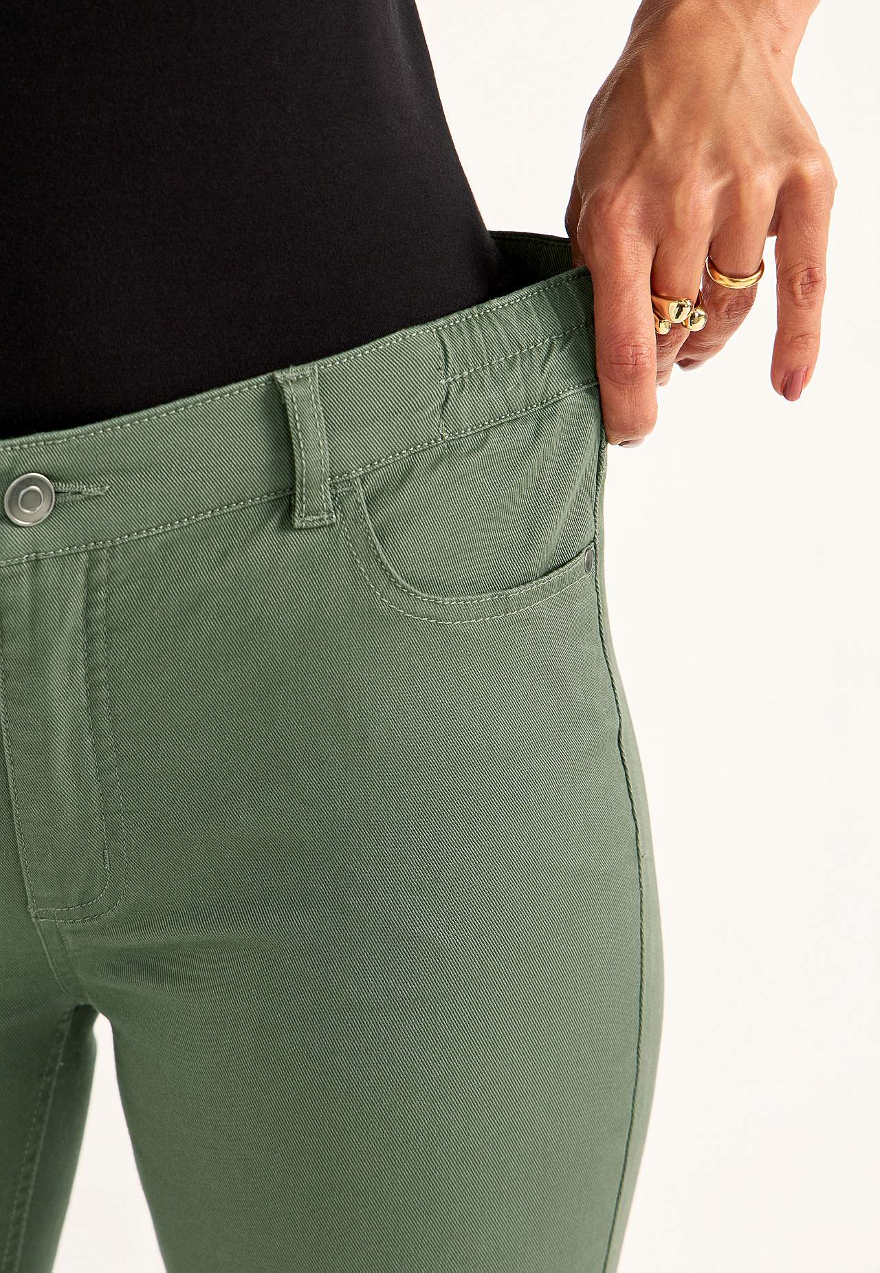 Jeans med elastisk talje
