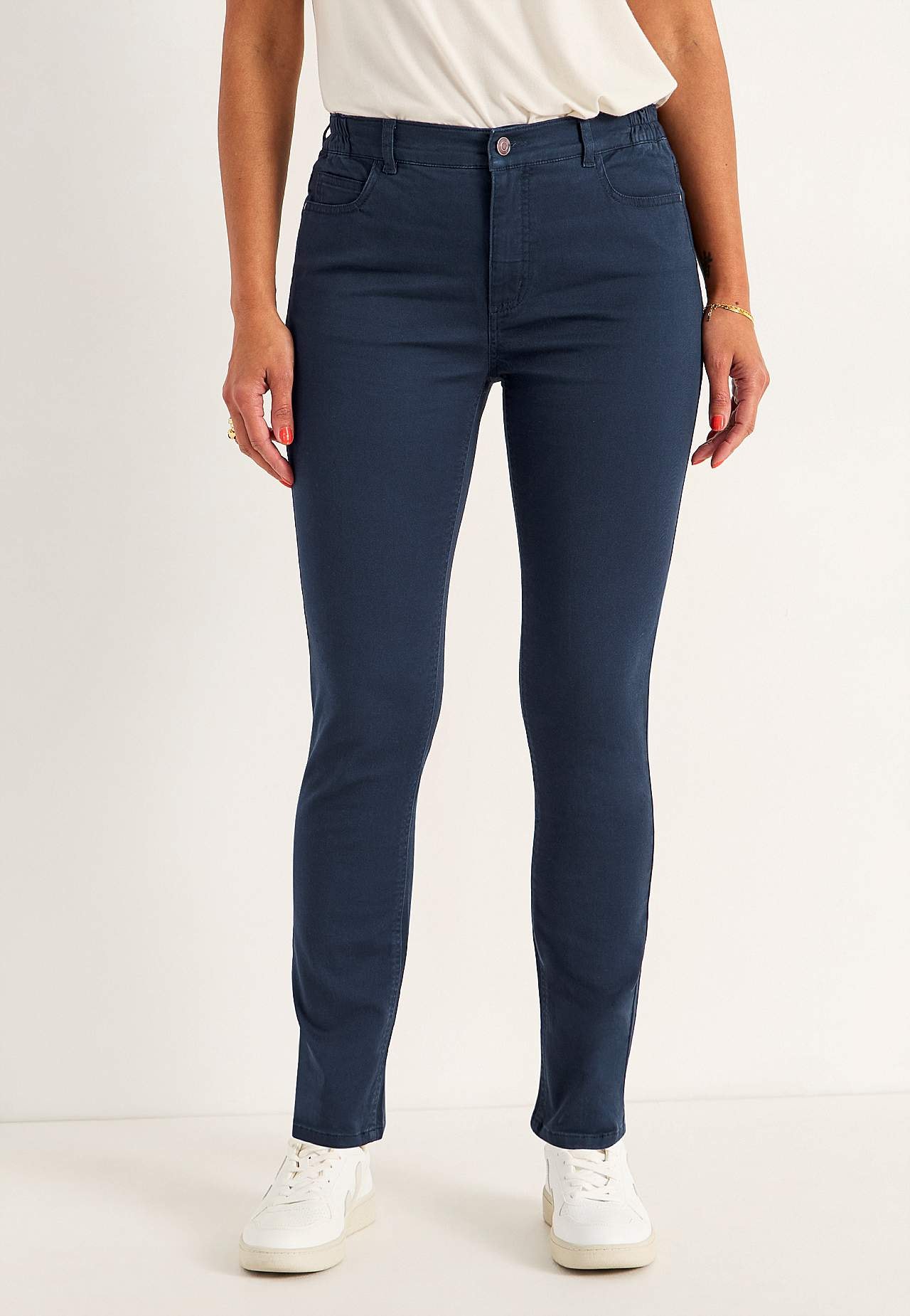 Jeans med elastisk talje
