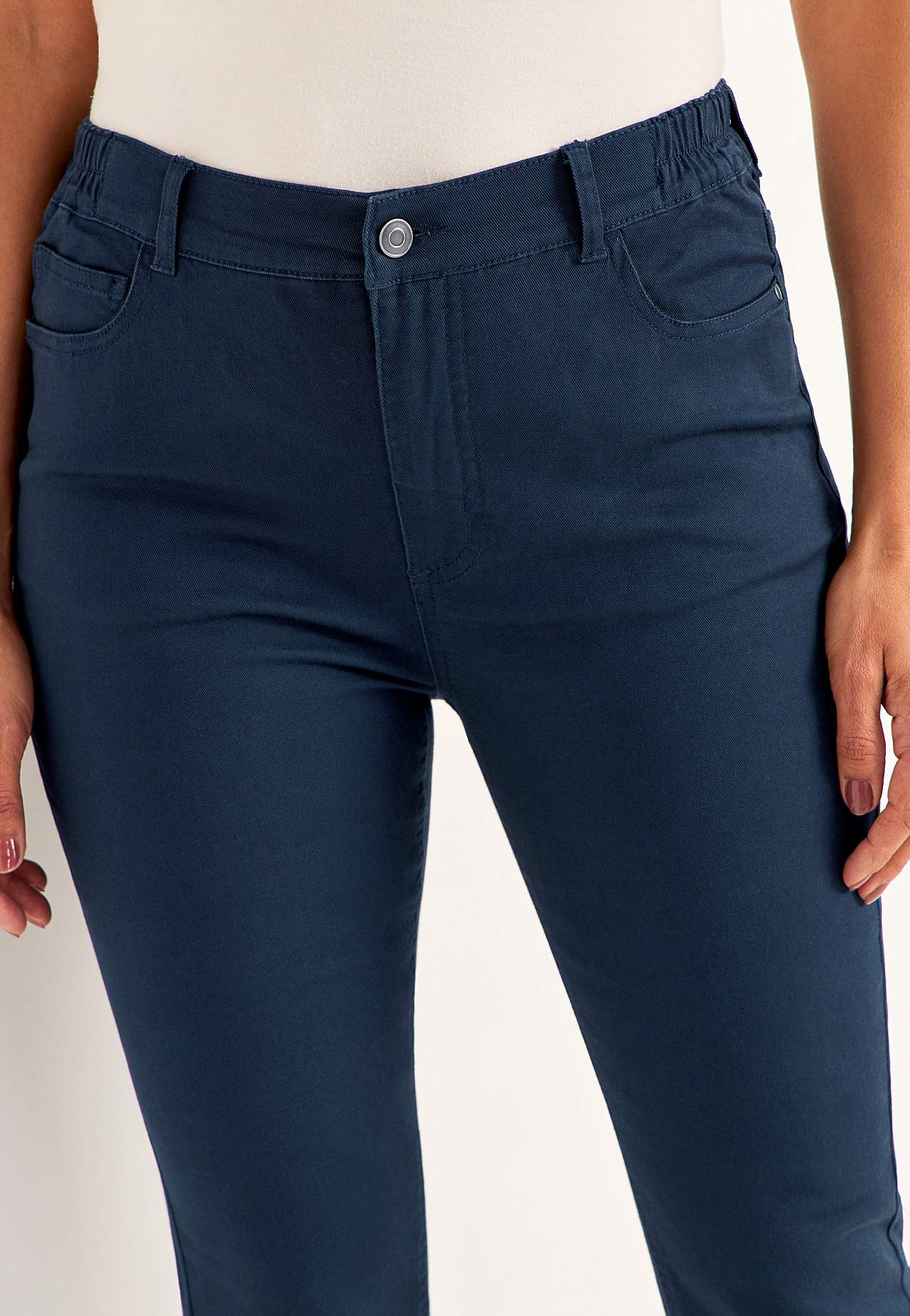 Jeans med elastisk talje