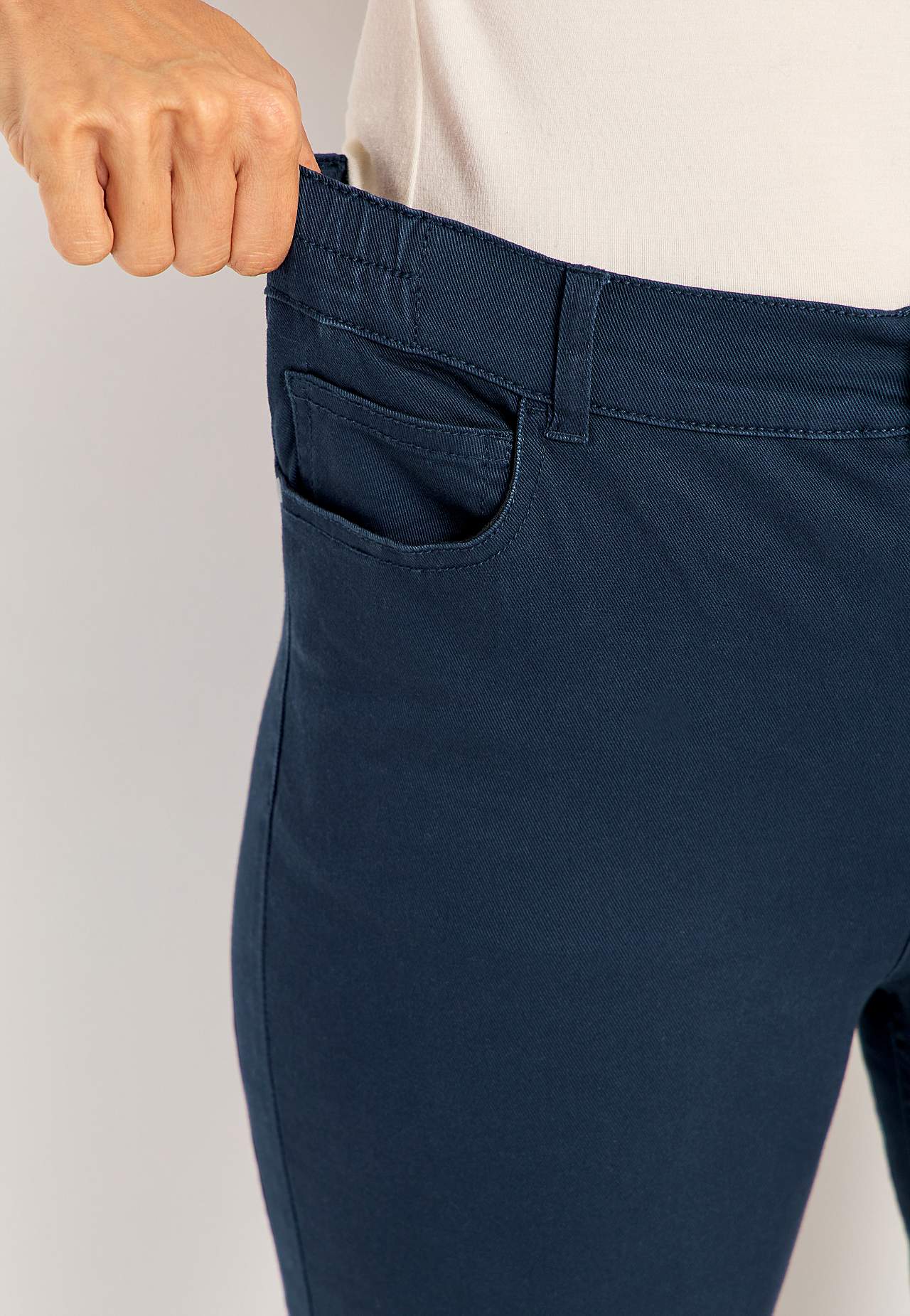 Jeans med elastisk talje
