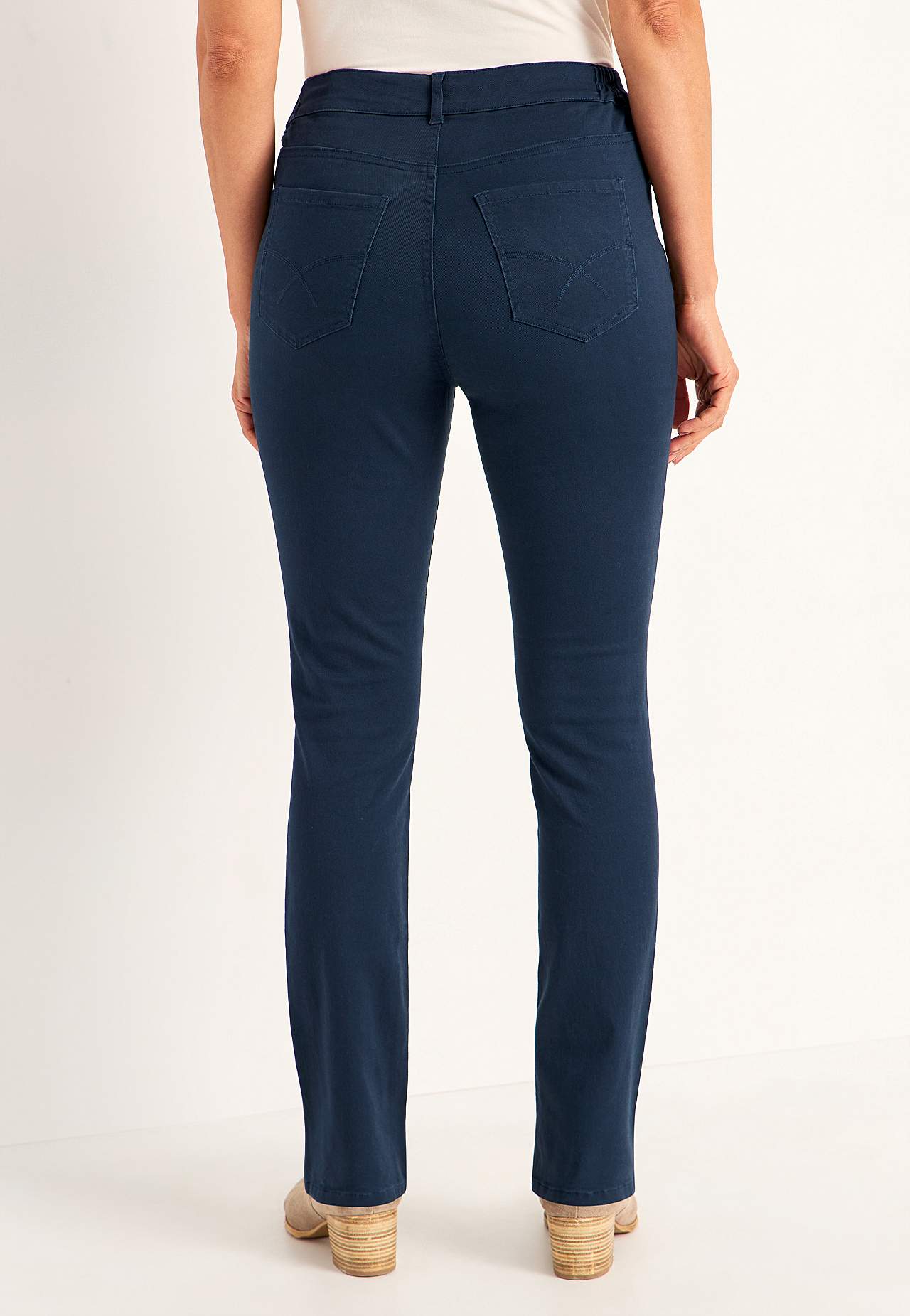 Jeans med elastisk talje