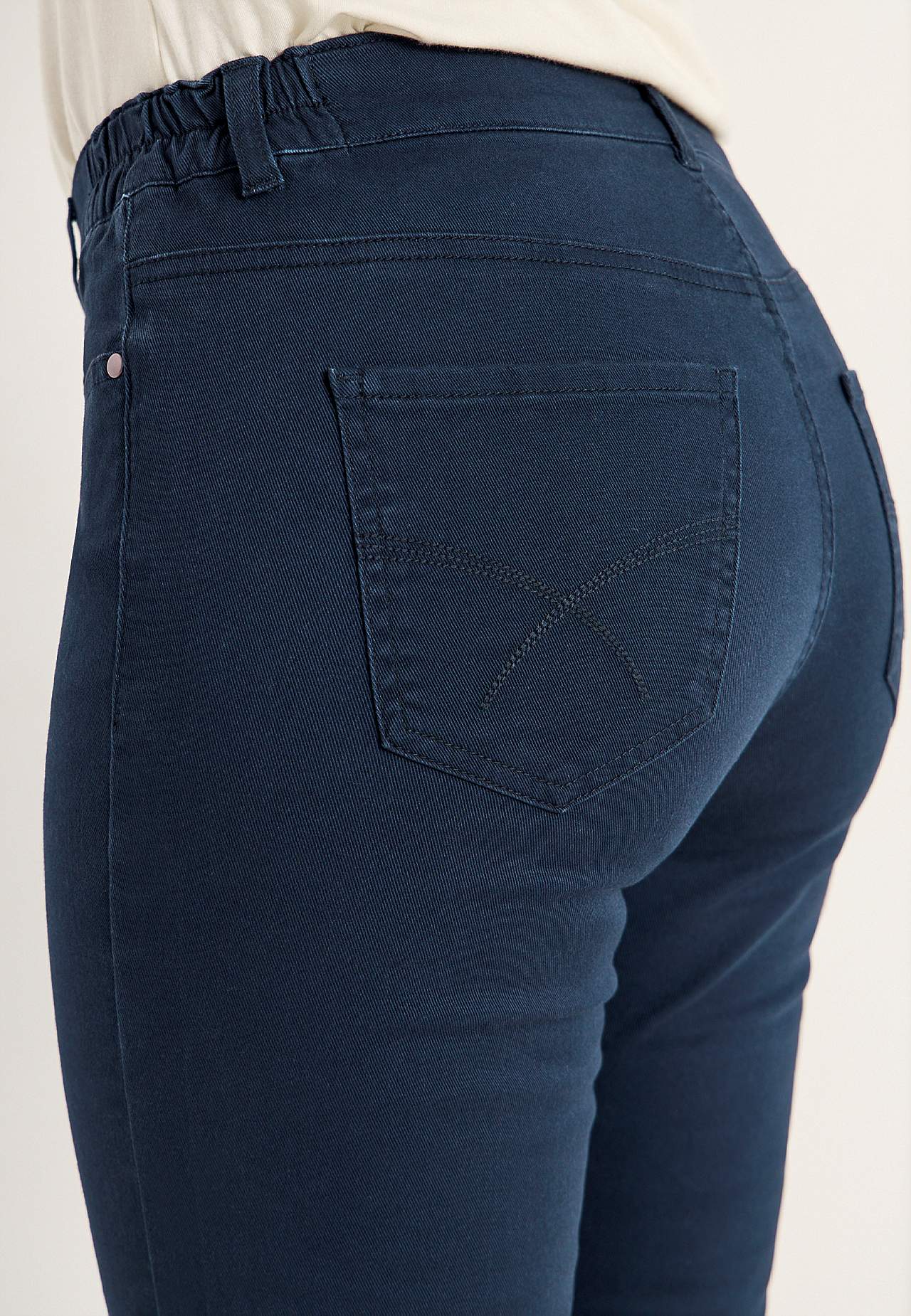Jeans med elastisk talje