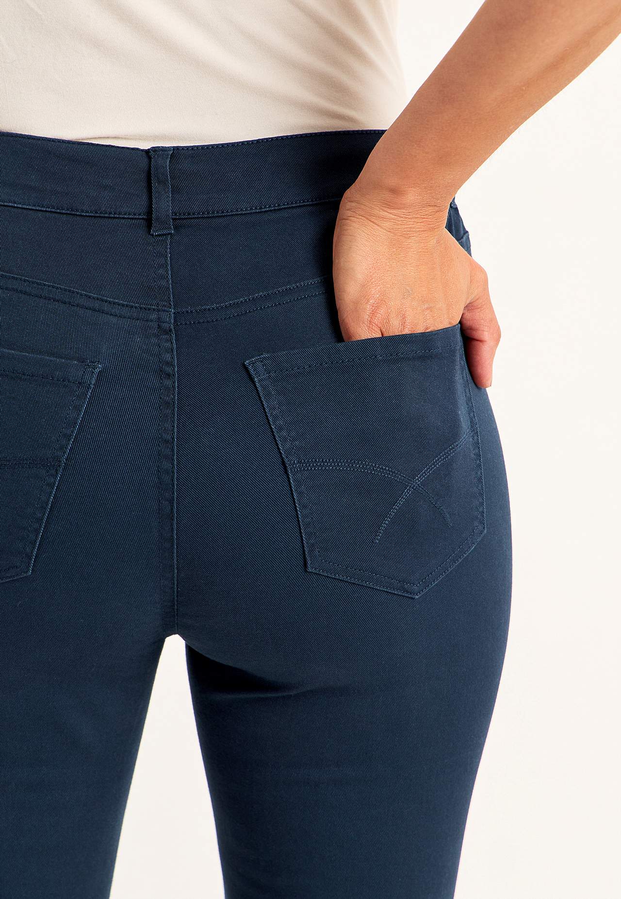 Jeans med elastisk talje