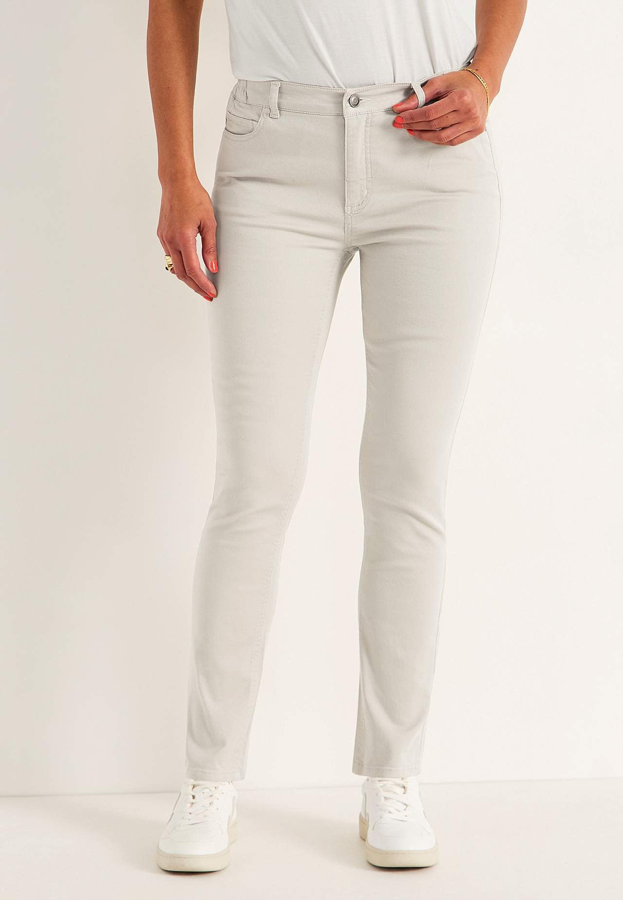 Jeans med elastisk talje