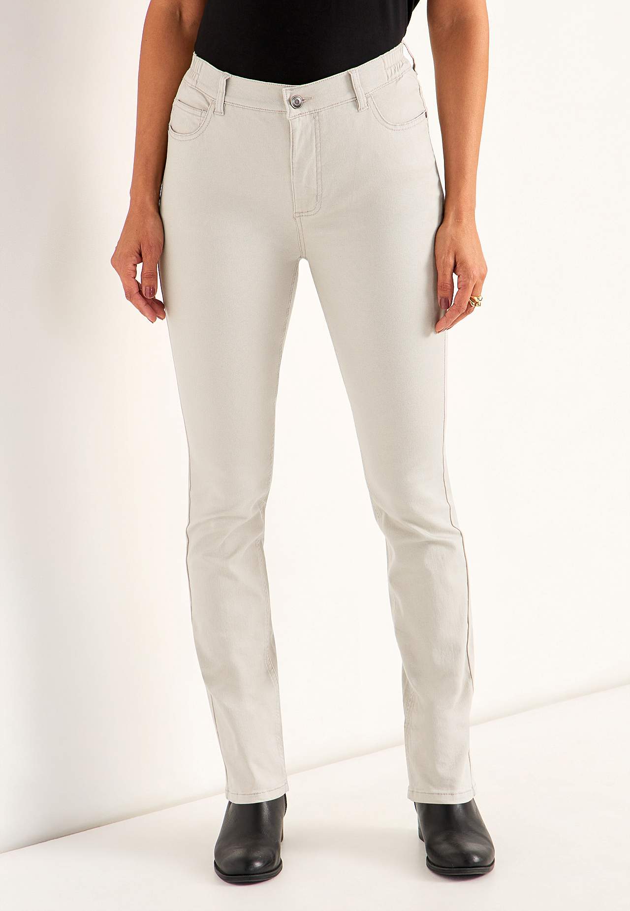 Jeans med elastisk talje