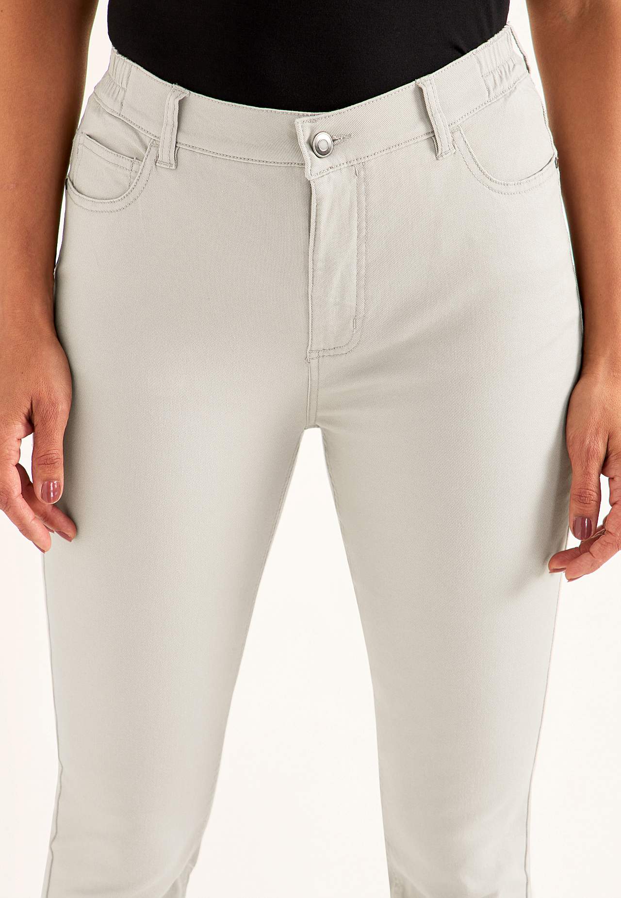 Jeans med elastisk talje